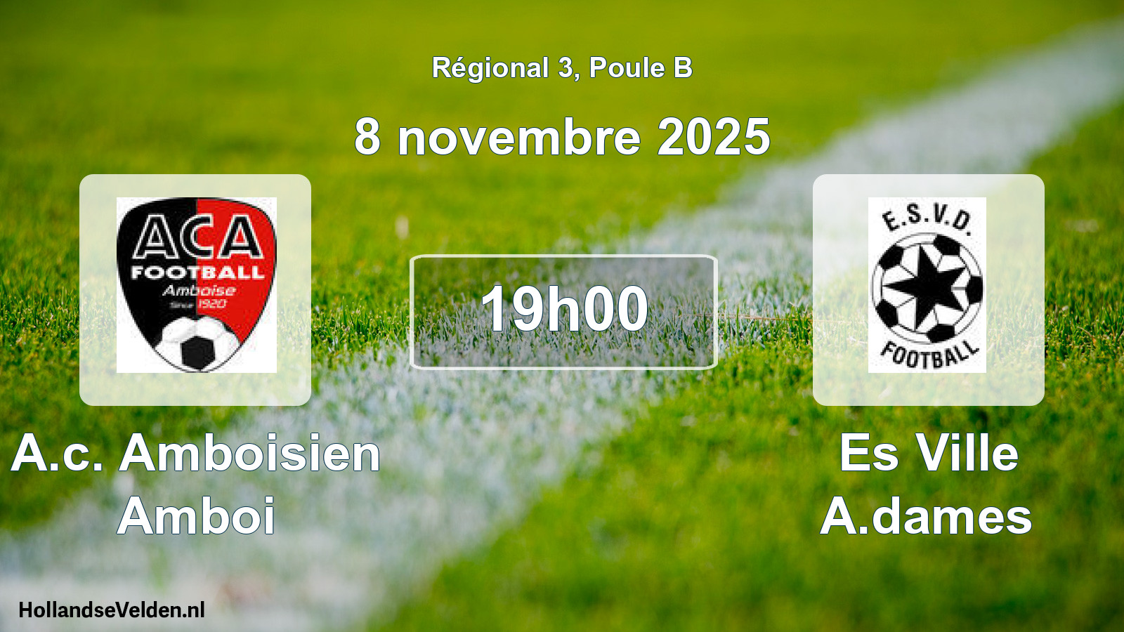 Scheduled Match: A.c. Amboisien Amboi - Es Ville A.dames (8 November 2025)