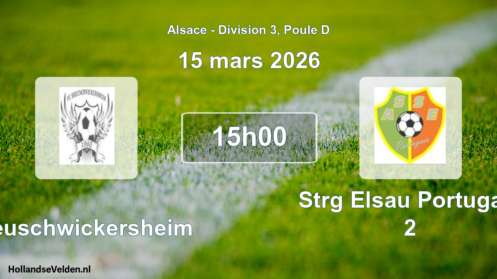 Match programmé: Breuschwickersheim - Strg Elsau Portugais 2 (15 mars 2026)