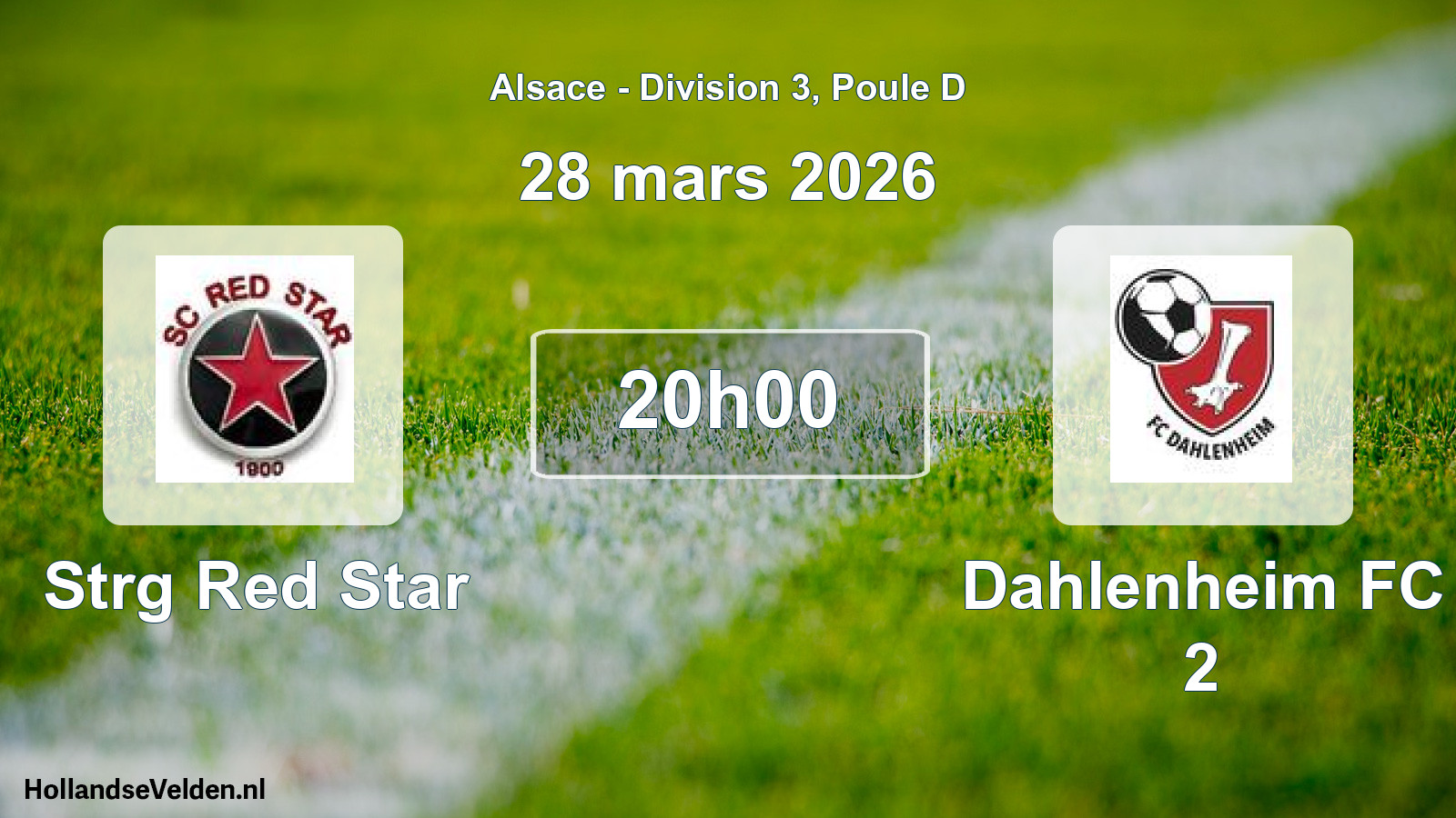 Scheduled Match: Strg Red Star - Dahlenheim FC 2 (28 March 2026)