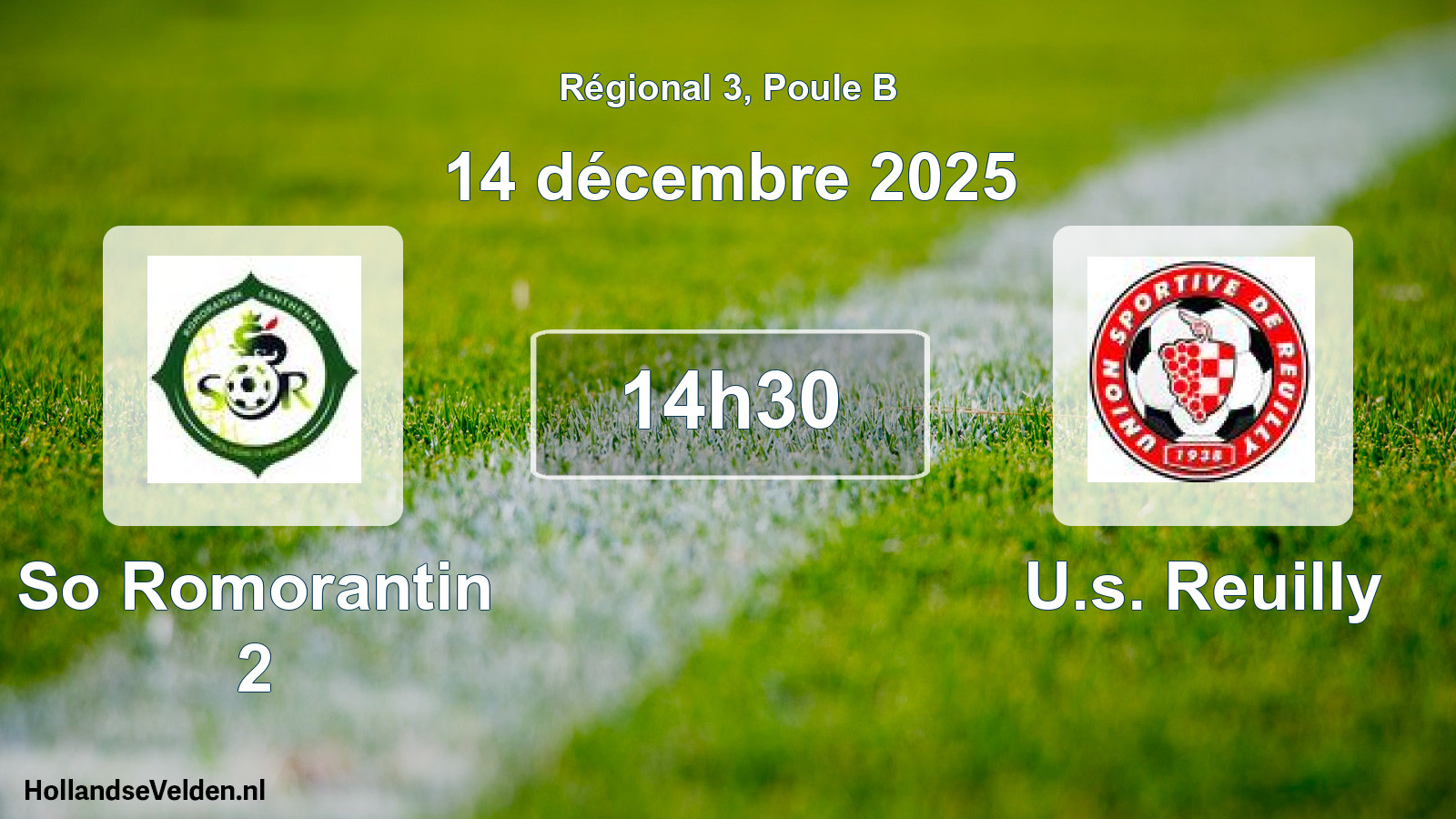 Scheduled Match: So Romorantin 2 - U.s. Reuilly (14 December 2025)