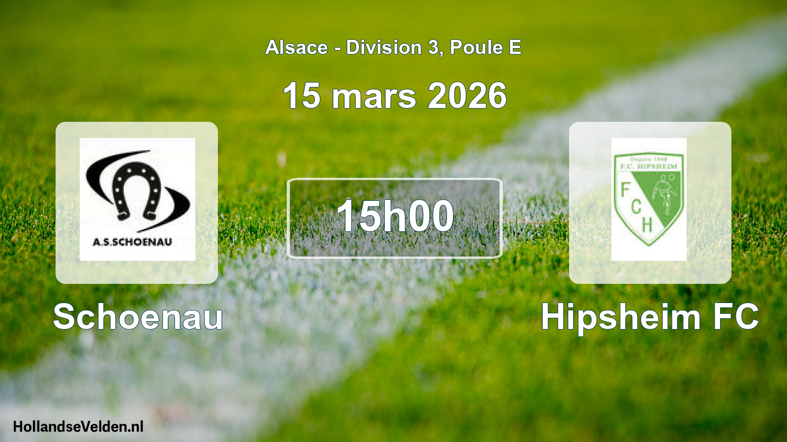 Match programmé: Schoenau - Hipsheim FC (15 mars 2026)