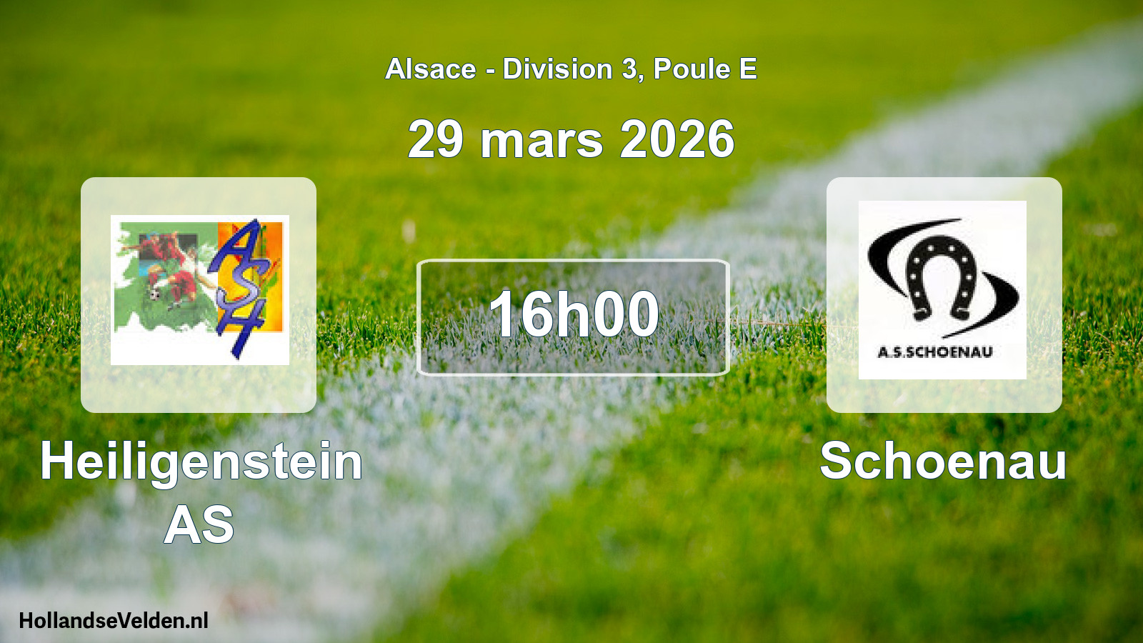 Geplande wedstrijd: Heiligenstein AS - Schoenau (29 maart 2026)