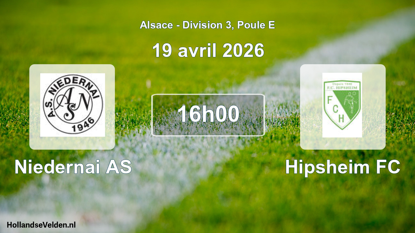 Geplande wedstrijd: Niedernai AS - Hipsheim FC (19 april 2026)