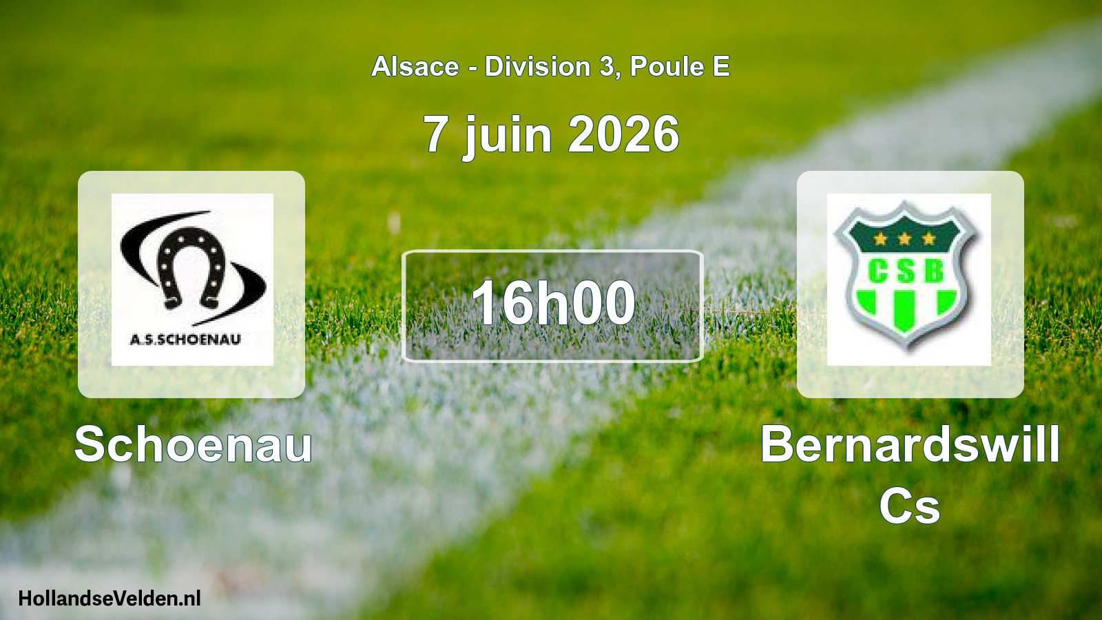 Scheduled Match: Schoenau - Bernardswill Cs (7 June 2026)