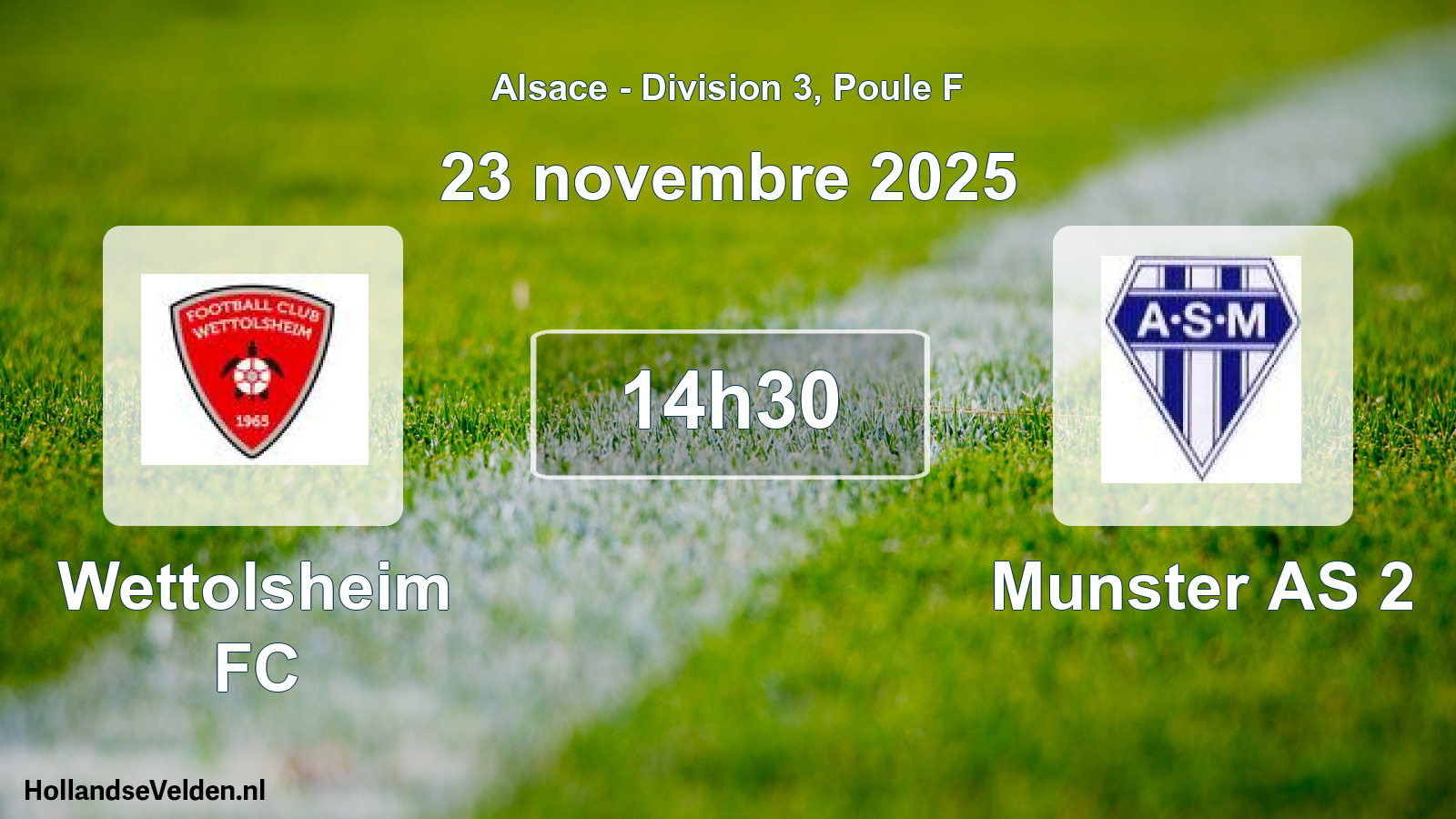 Scheduled Match: Wettolsheim FC - Munster AS 2 (23 November 2025)