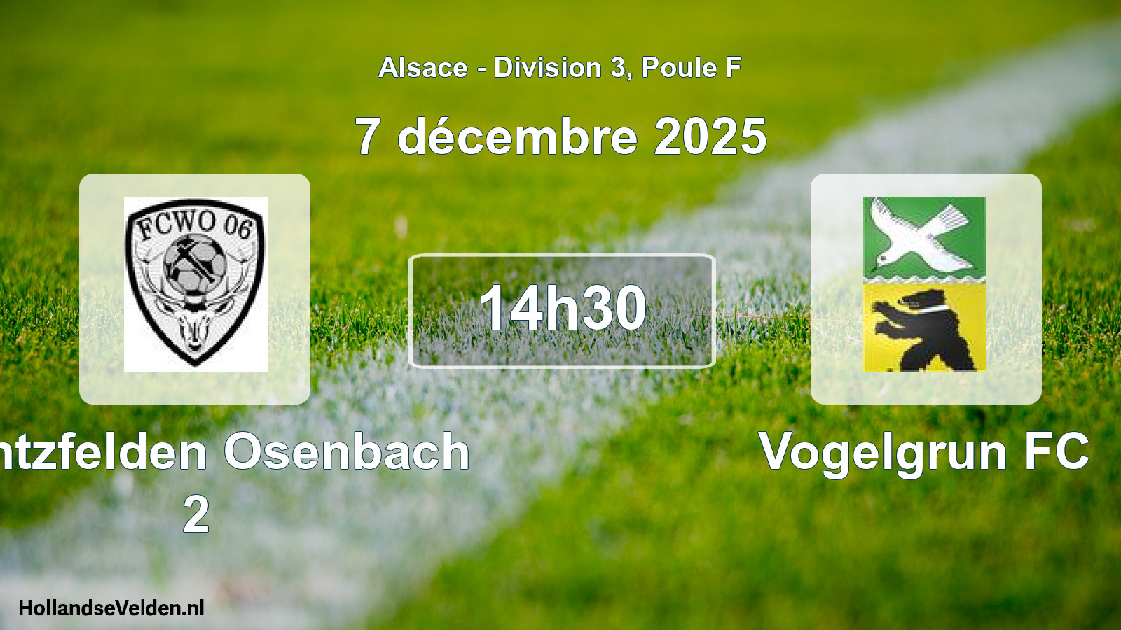 Geplande wedstrijd: Wintzfelden Osenbach 2 - Vogelgrun FC (7 december 2025)