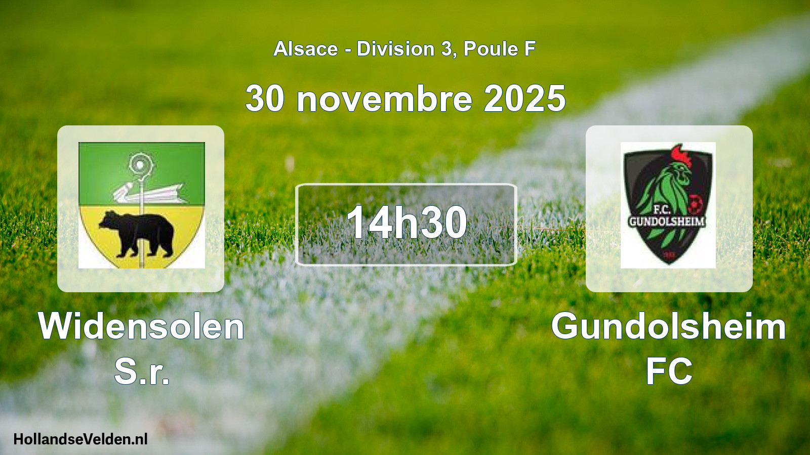 Scheduled Match: Widensolen S.r. - Gundolsheim FC (30 November 2025)