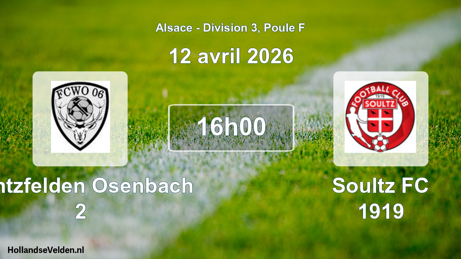 Geplande wedstrijd: Wintzfelden Osenbach 2 - Soultz FC 1919 (12 april 2026)