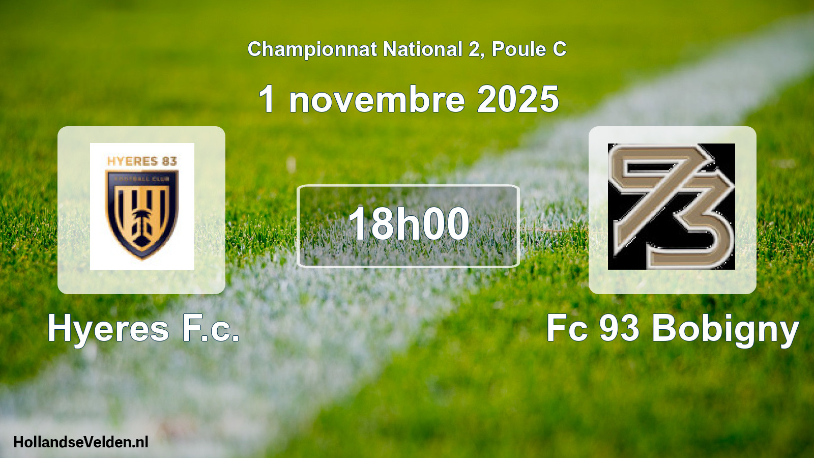 Geplande wedstrijd: Hyeres F.c. - Fc 93 Bobigny (1 november 2025)