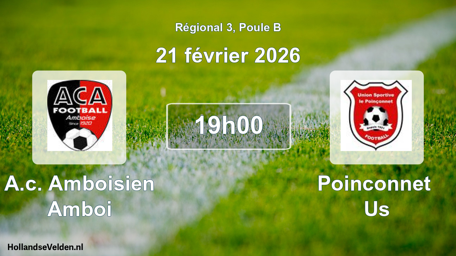 Scheduled Match: A.c. Amboisien Amboi - Poinconnet Us (21 February 2026)