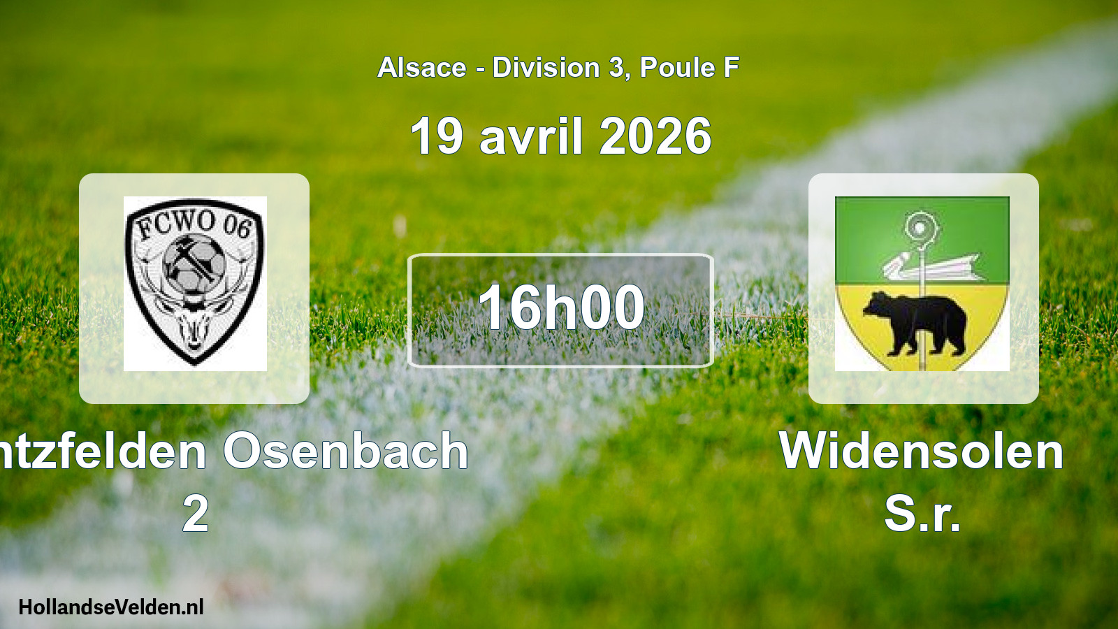 Scheduled Match: Wintzfelden Osenbach 2 - Widensolen S.r. (19 April 2026)