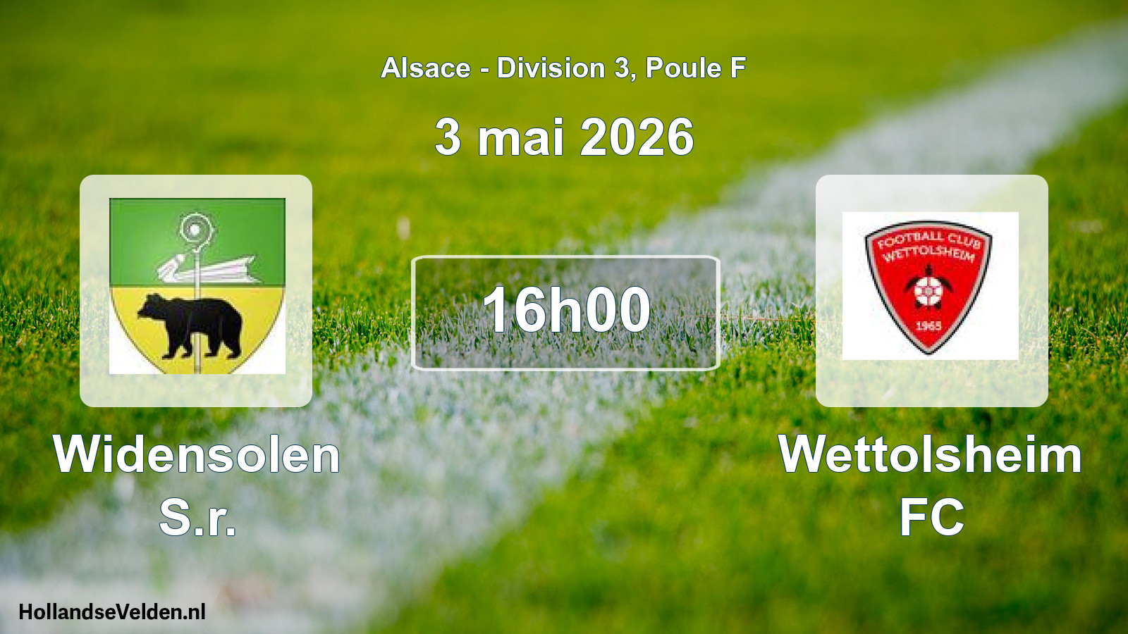 Scheduled Match: Widensolen S.r. - Wettolsheim FC (3 May 2026)