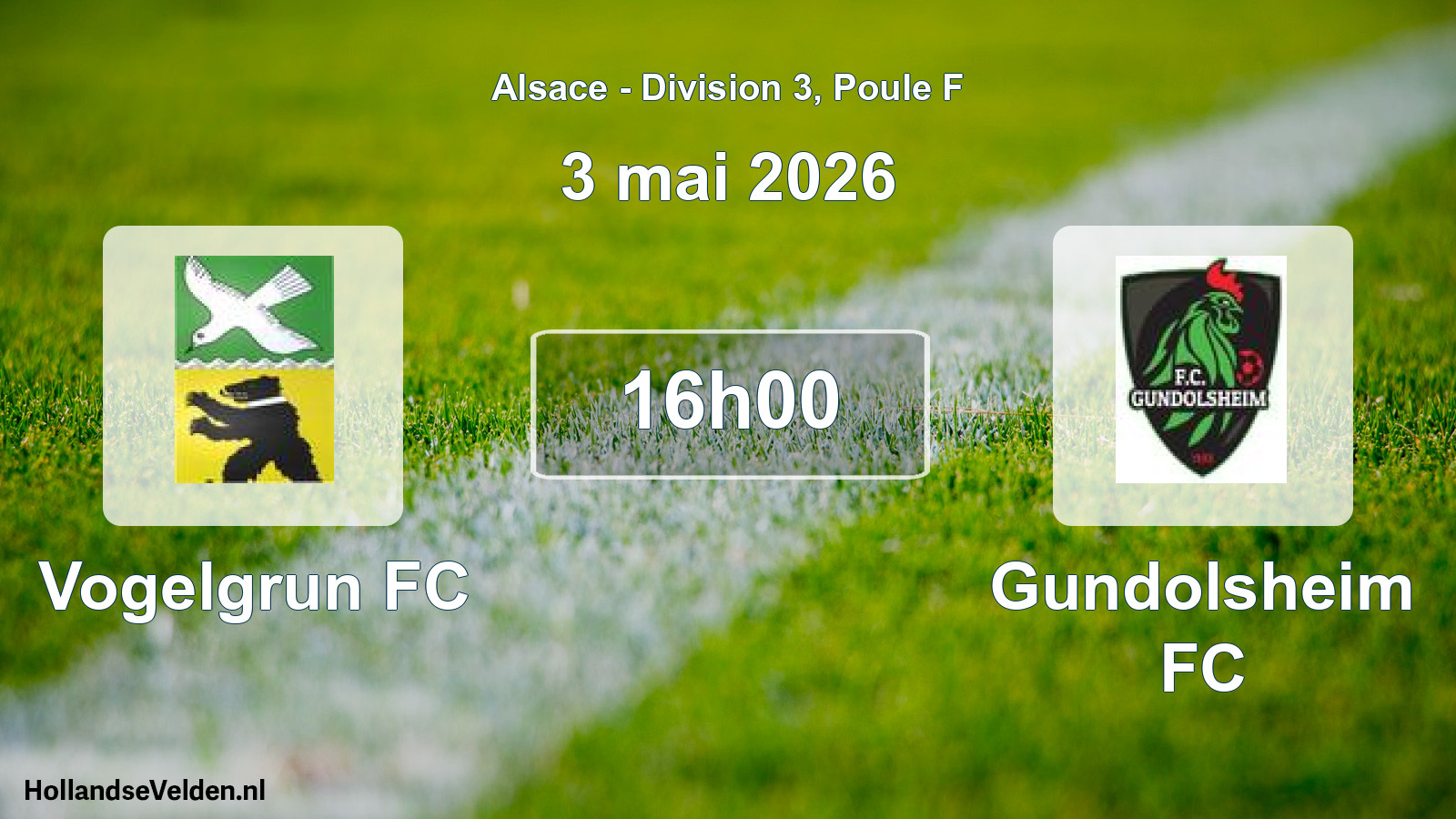 Scheduled Match: Vogelgrun FC - Gundolsheim FC (3 May 2026)