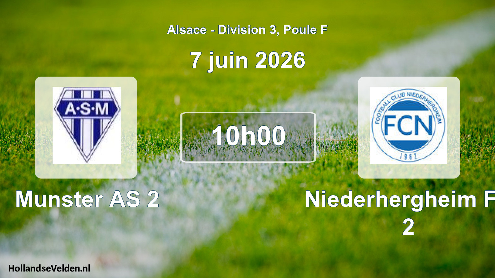 Scheduled Match: Munster AS 2 - Niederhergheim FC 2 (7 June 2026)
