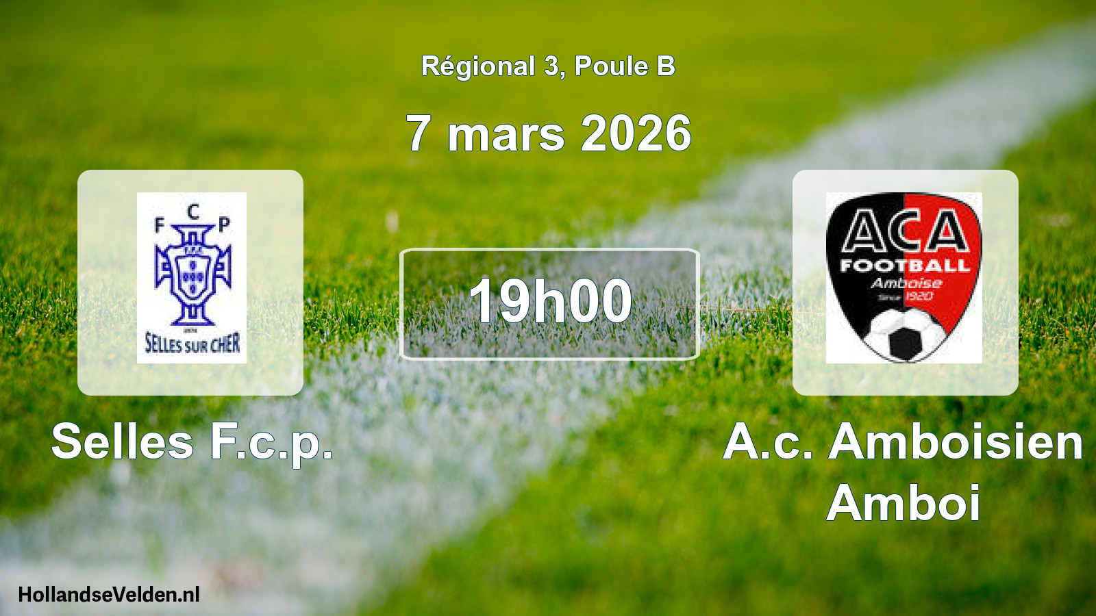 Scheduled Match: Selles F.c.p. - A.c. Amboisien Amboi (7 March 2026)