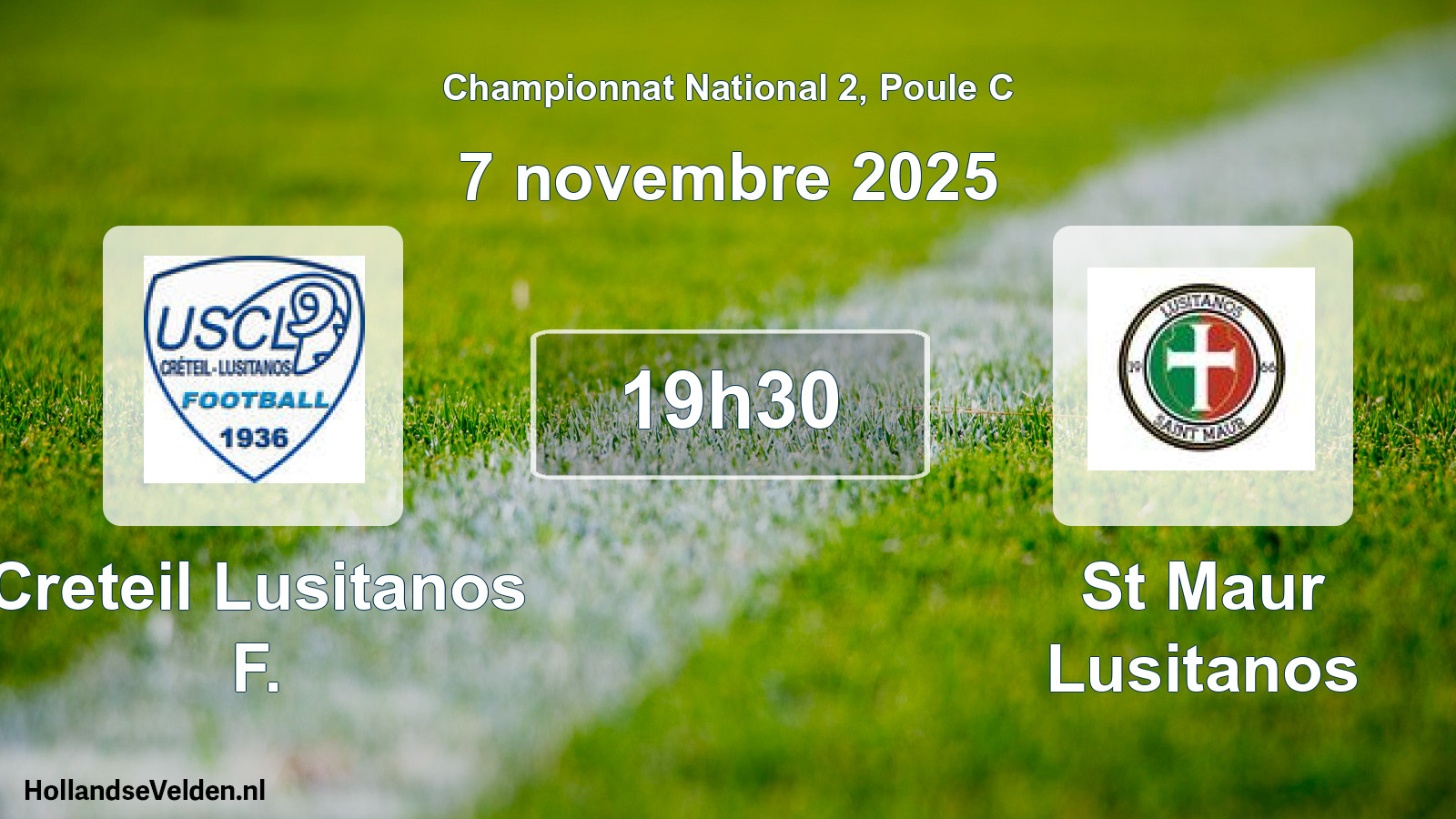 Geplande wedstrijd: Creteil Lusitanos F. - St Maur Lusitanos (7 novembre 2025)