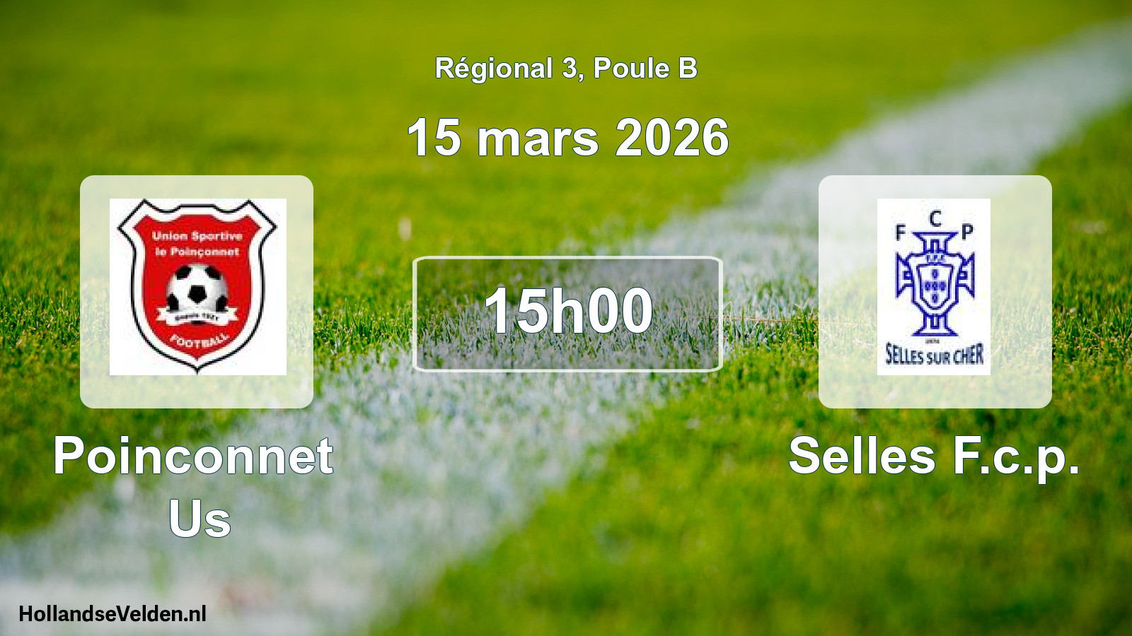 Scheduled Match: Poinconnet Us - Selles F.c.p. (15 March 2026)