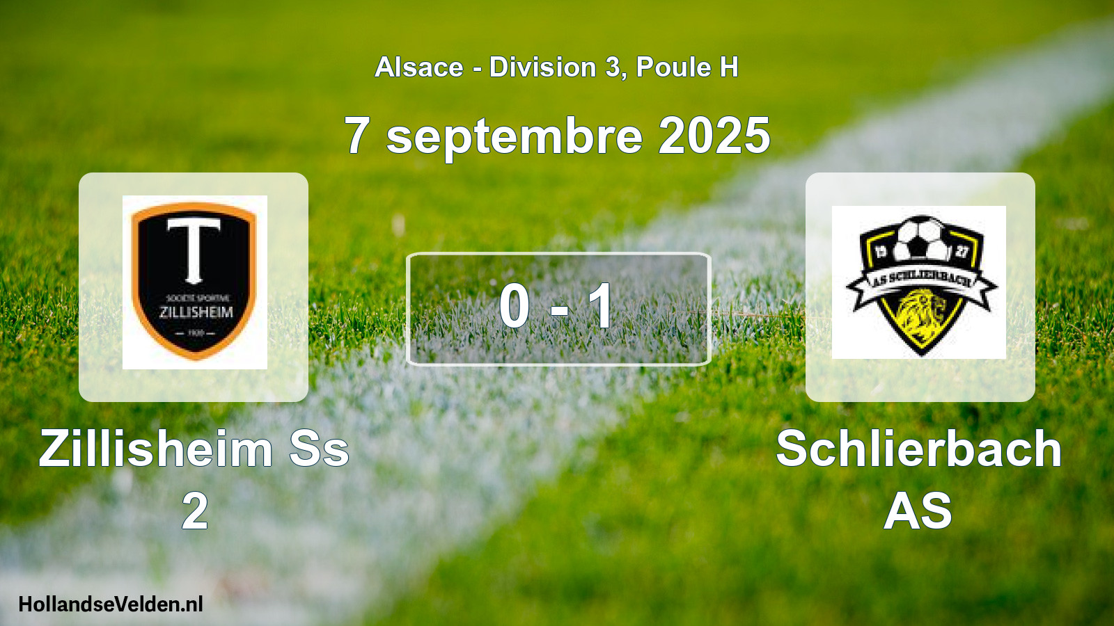 Gespeelde wedstrijd: Zillisheim Ss 2 - Schlierbach AS 0 - 1 (7 september 2025)