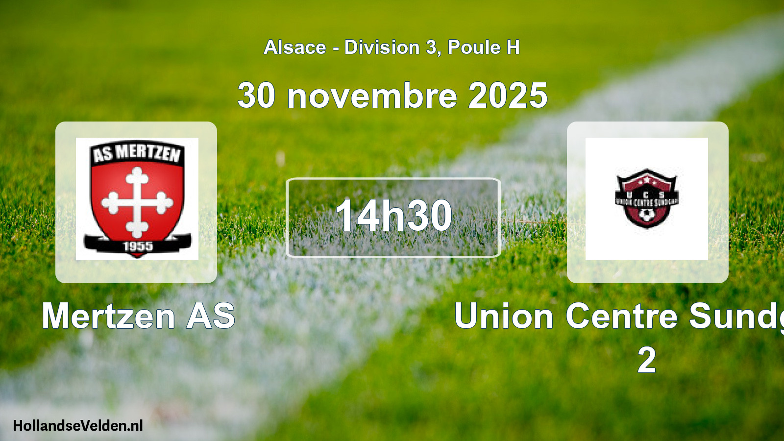 Geplande wedstrijd: Mertzen AS - Union Centre Sundgau 2 (30 november 2025)