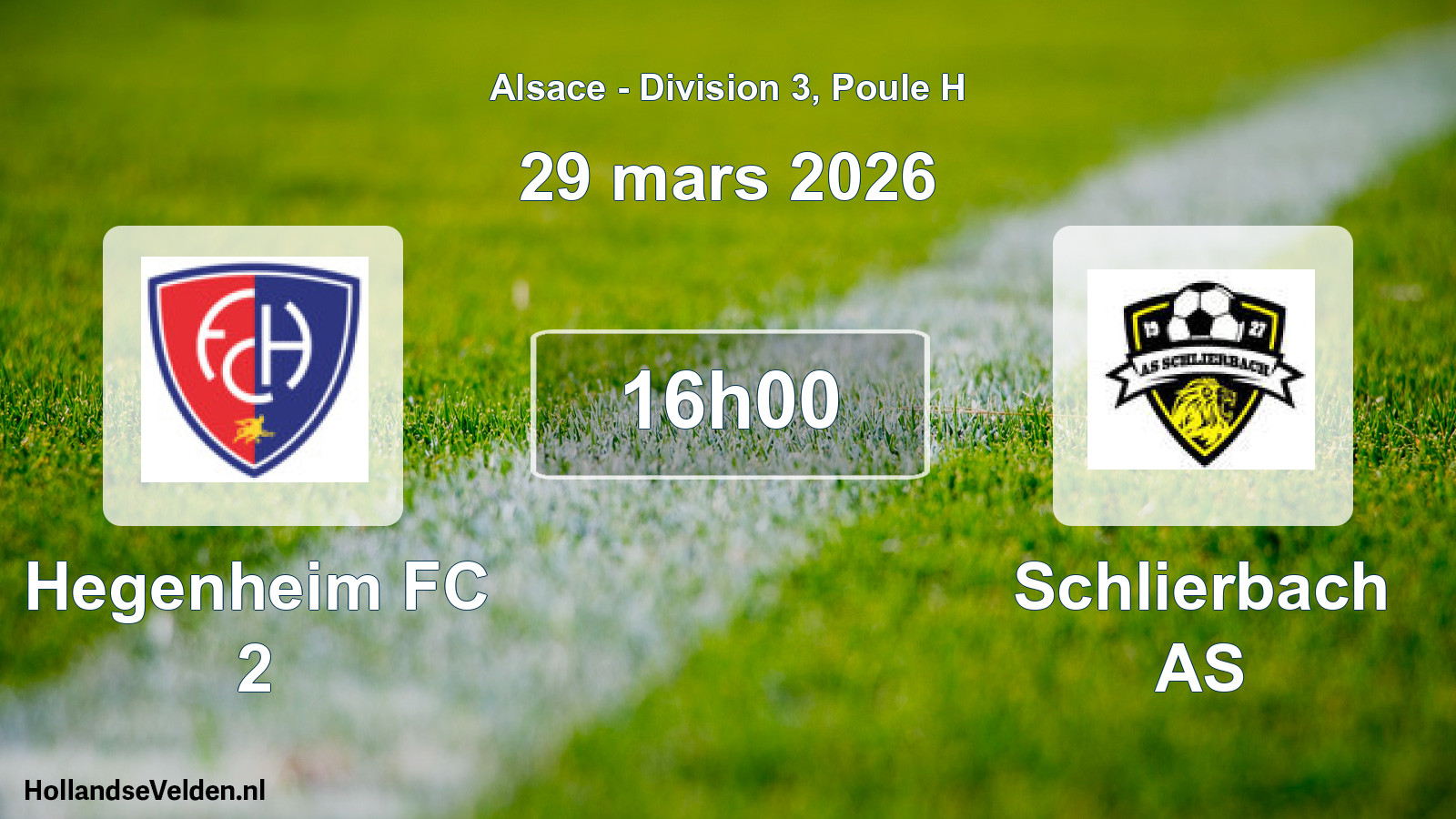 Scheduled Match: Hegenheim FC 2 - Schlierbach AS (29 March 2026)