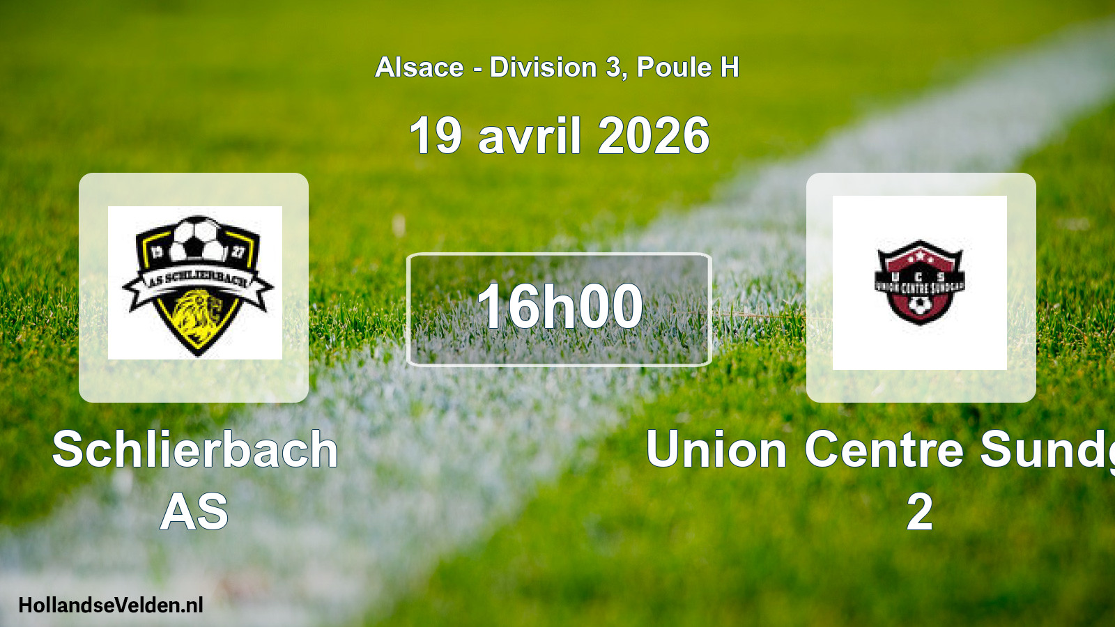 Scheduled Match: Schlierbach AS - Union Centre Sundgau 2 (19 April 2026)
