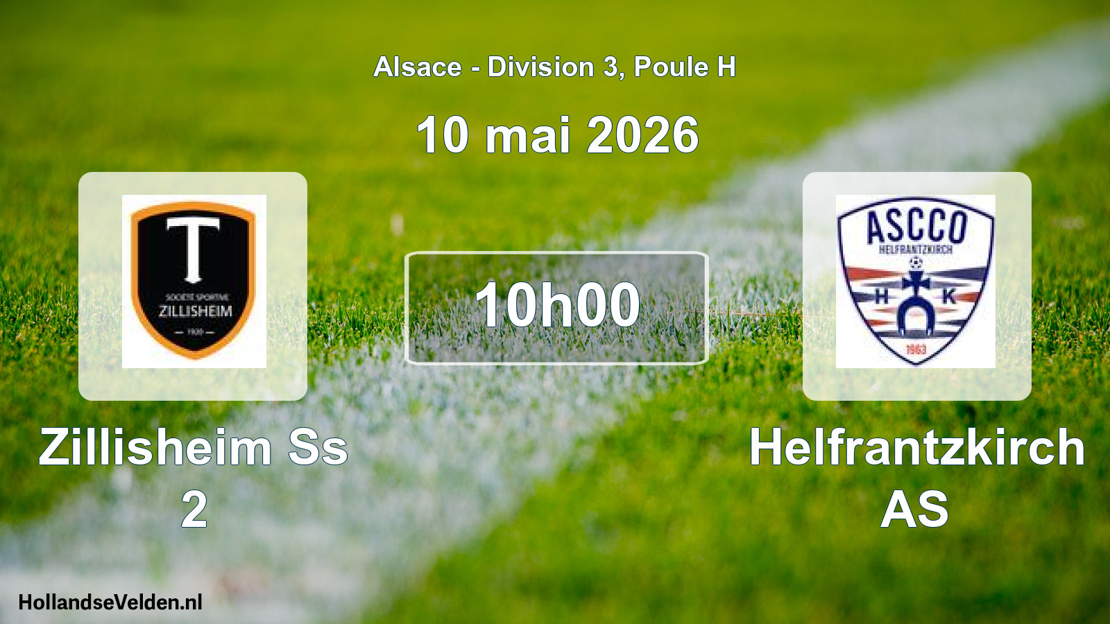 Scheduled Match: Zillisheim Ss 2 - Helfrantzkirch AS (10 May 2026)
