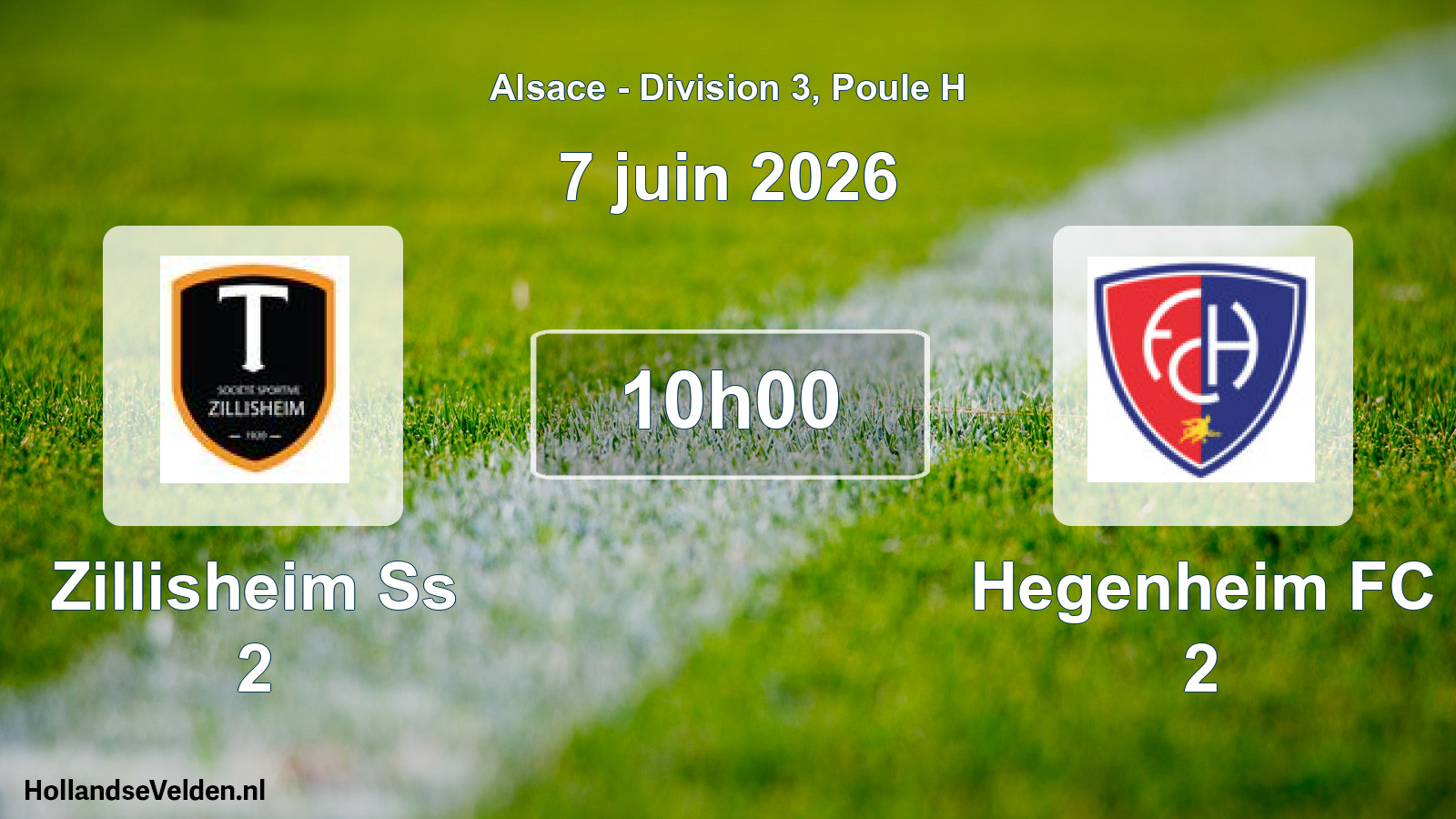 Scheduled Match: Zillisheim Ss 2 - Hegenheim FC 2 (7 June 2026)