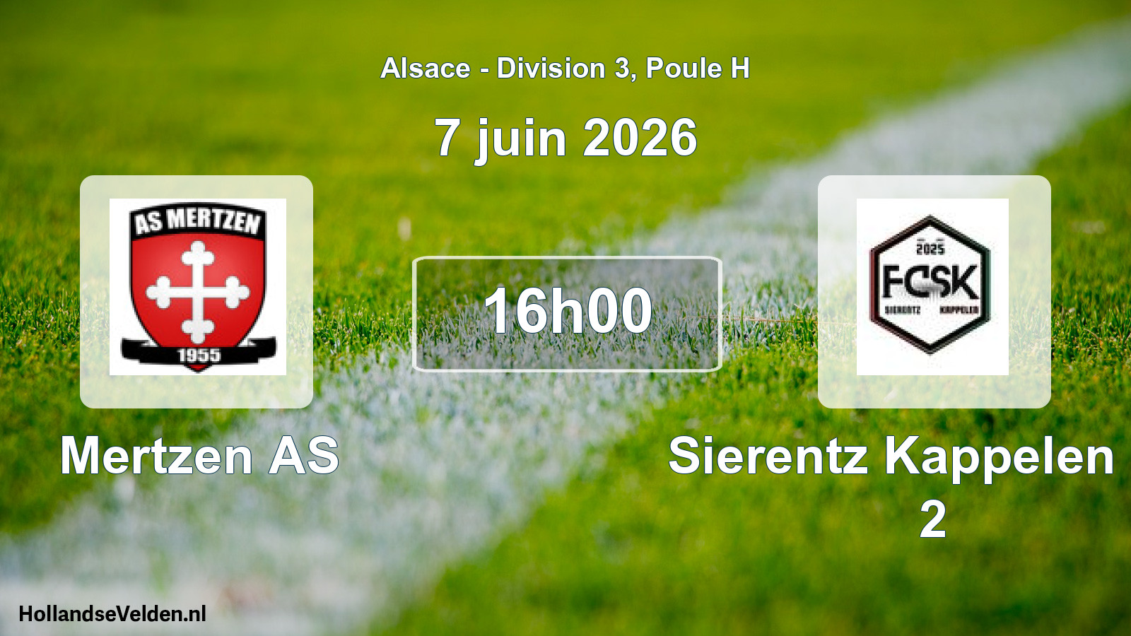 Scheduled Match: Mertzen AS - Sierentz Kappelen FC 2 (7 June 2026)