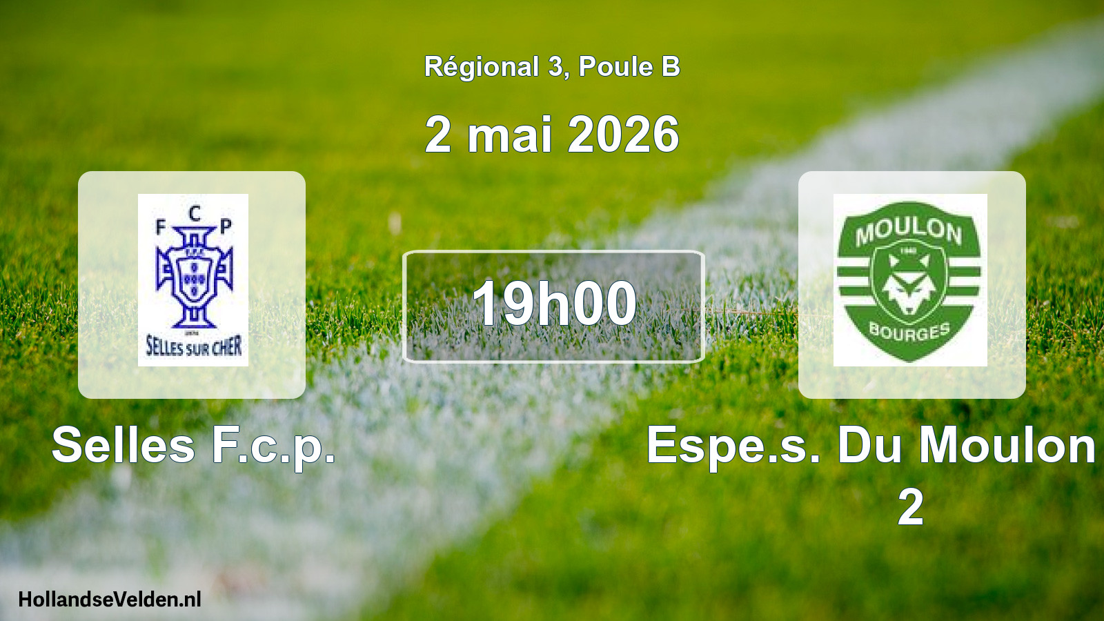 Scheduled Match: Selles F.c.p. - Espe.s. Du Moulon Bo 2 (2 May 2026)