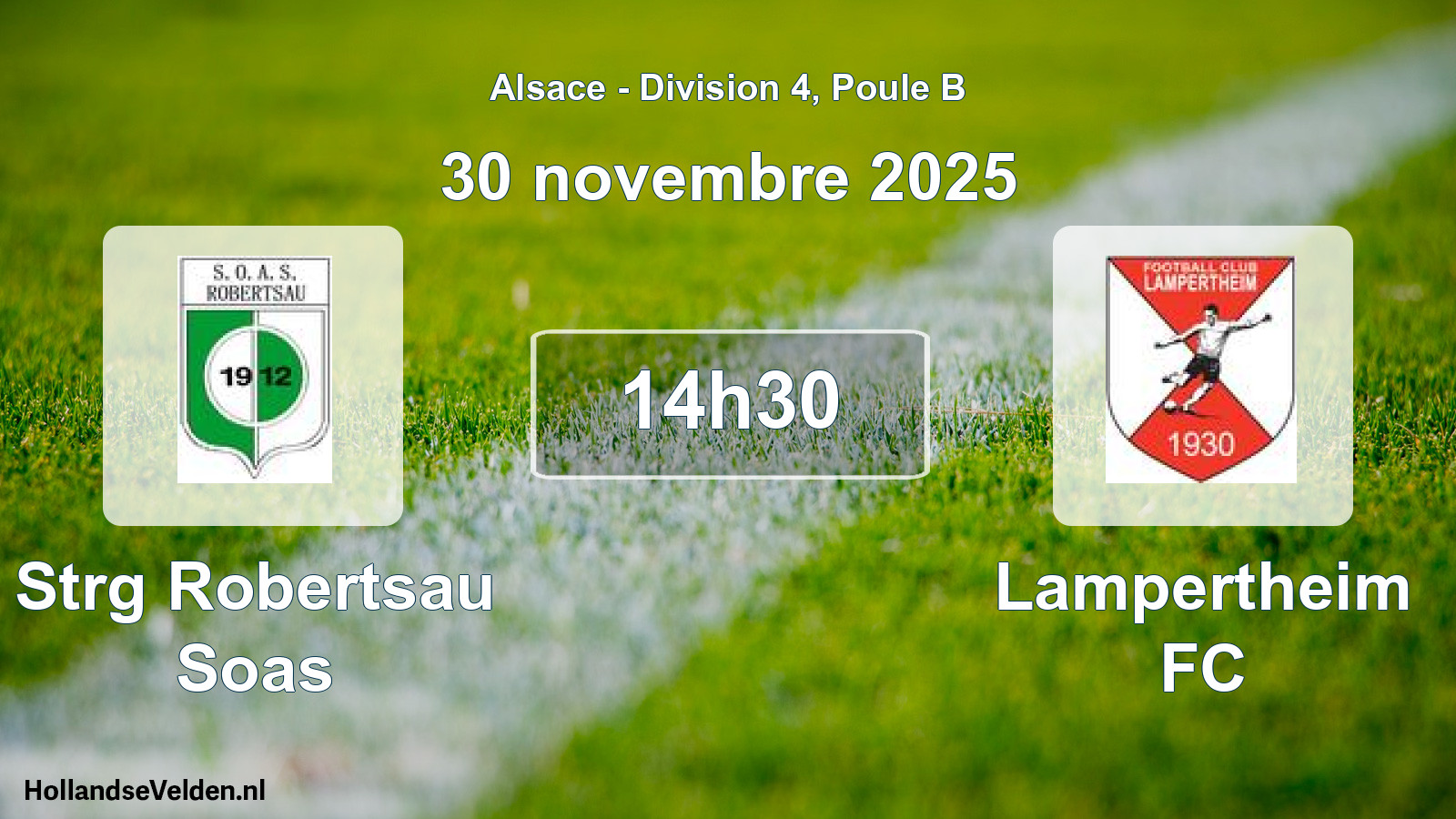 Scheduled Match: Strg Robertsau Soas - Lampertheim FC (30 November 2025)