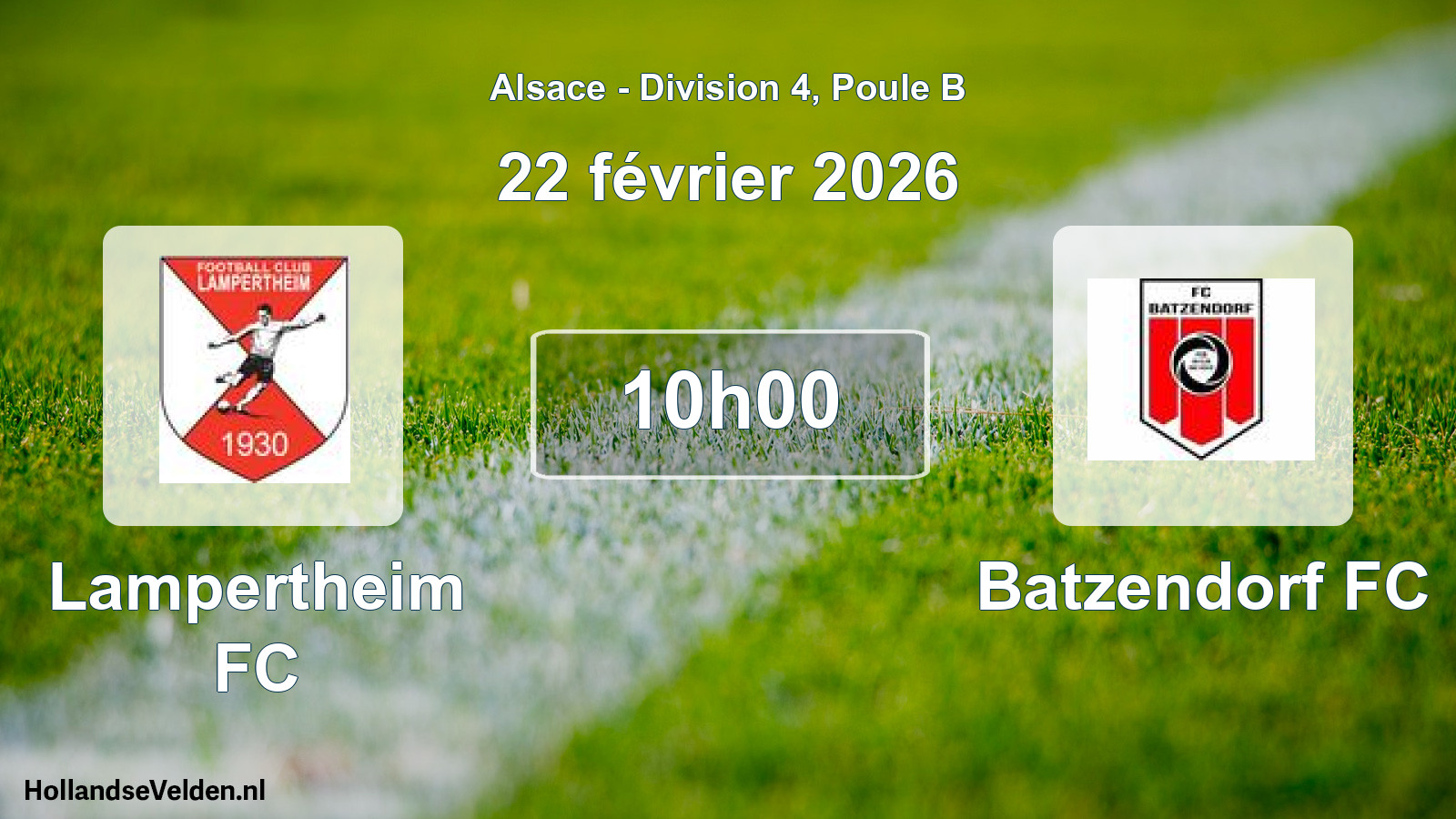 Scheduled Match: Lampertheim FC - Batzendorf FC (22 February 2026)