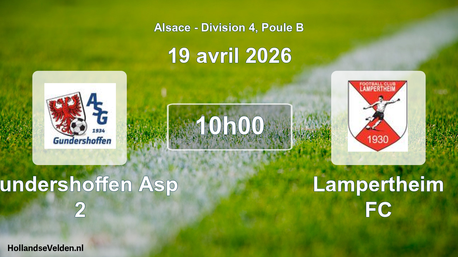 Scheduled Match: Gundershoffen Asp 2 - Lampertheim FC (19 April 2026)