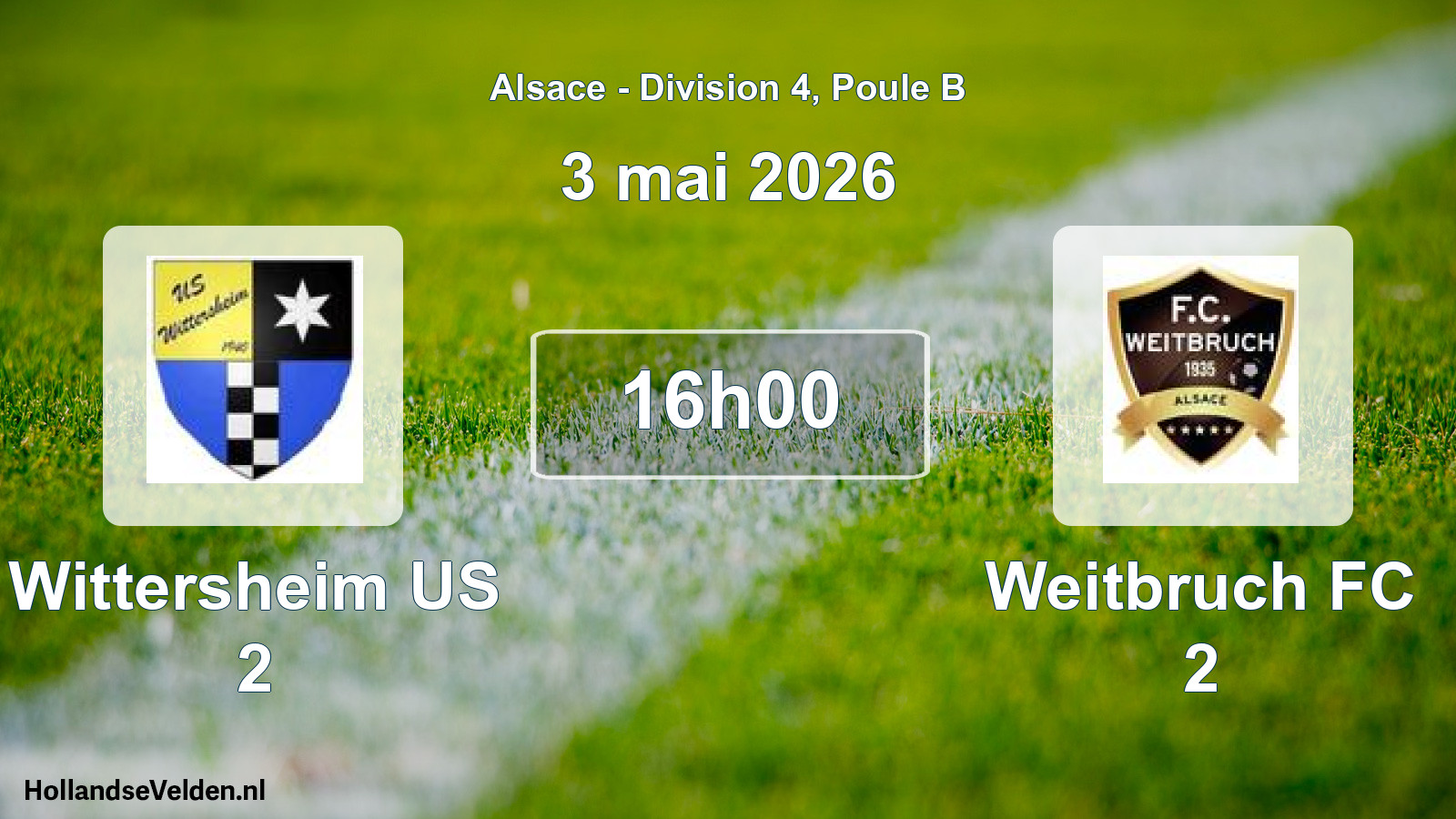 Scheduled Match: Wittersheim US 2 - Weitbruch FC 2 (3 May 2026)