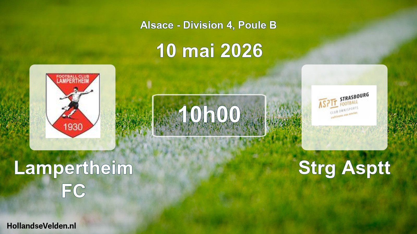 Match programmé: Lampertheim FC - Strg Asptt (10 mai 2026)