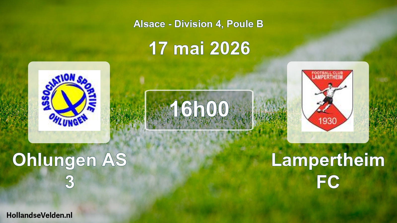 Scheduled Match: Ohlungen AS 3 - Lampertheim FC (17 May 2026)