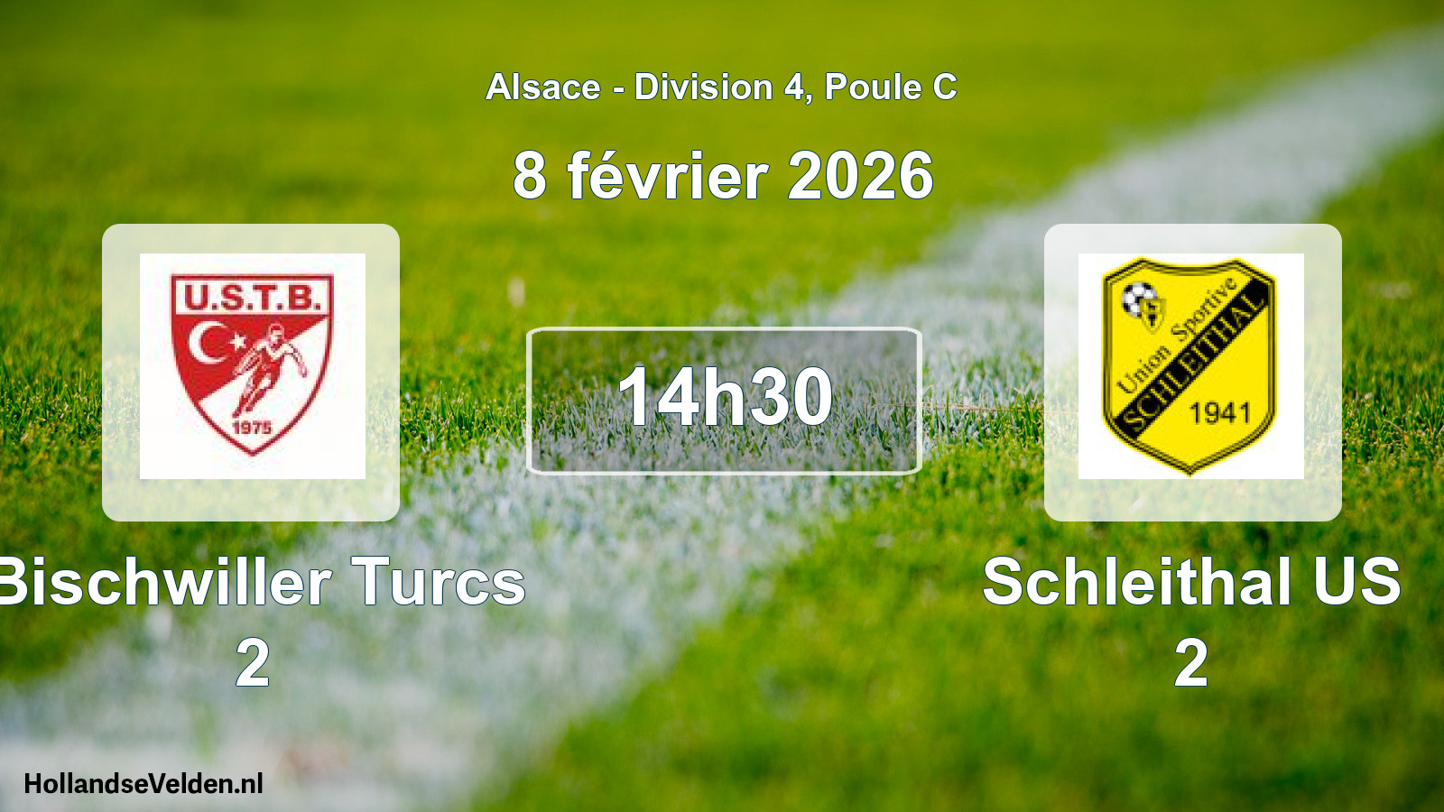 Match programmé: Bischwiller Turcs 2 - Schleithal US 2 (2 novembre 2025)