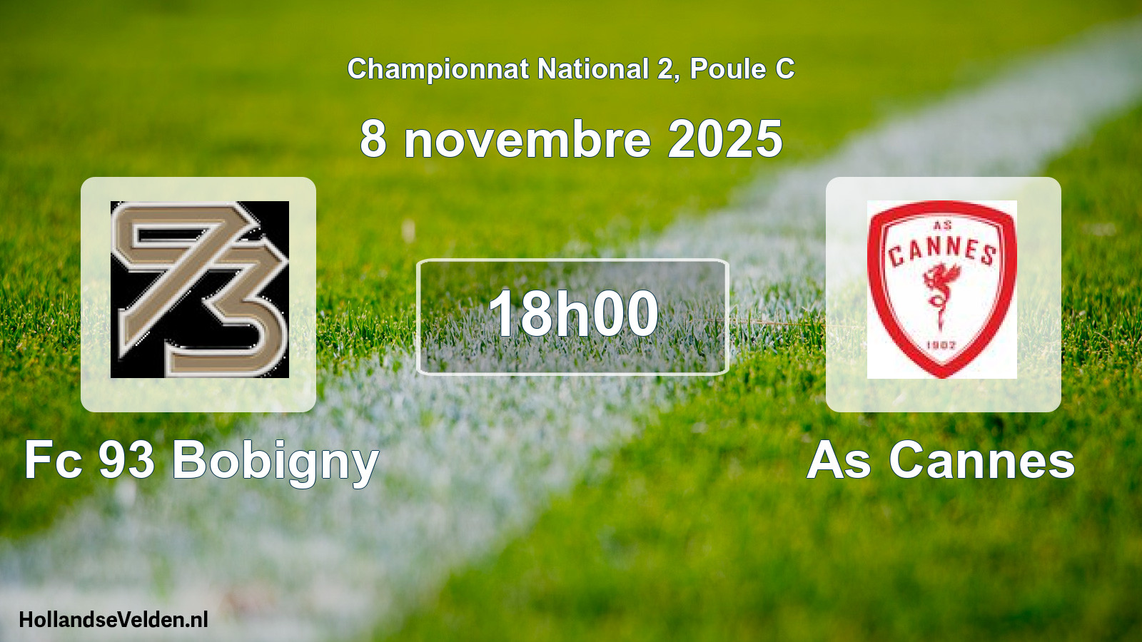 Scheduled Match: Fc 93 Bobigny - As Cannes (8 November 2025)