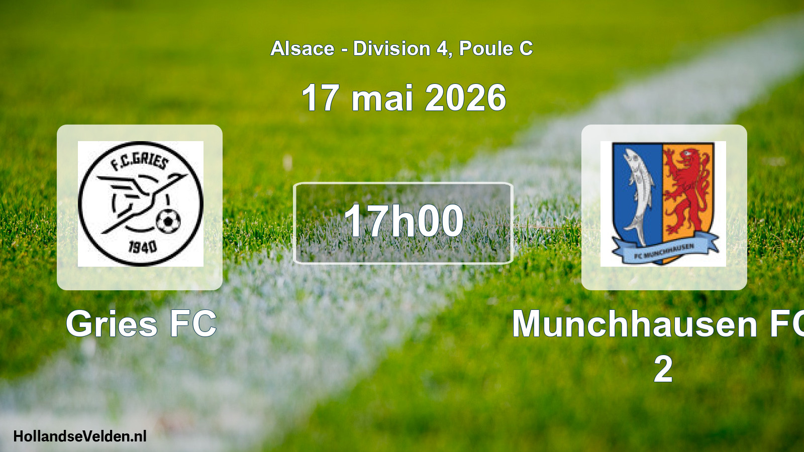Scheduled Match: Gries FC - Munchhausen FC 2 (17 May 2026)