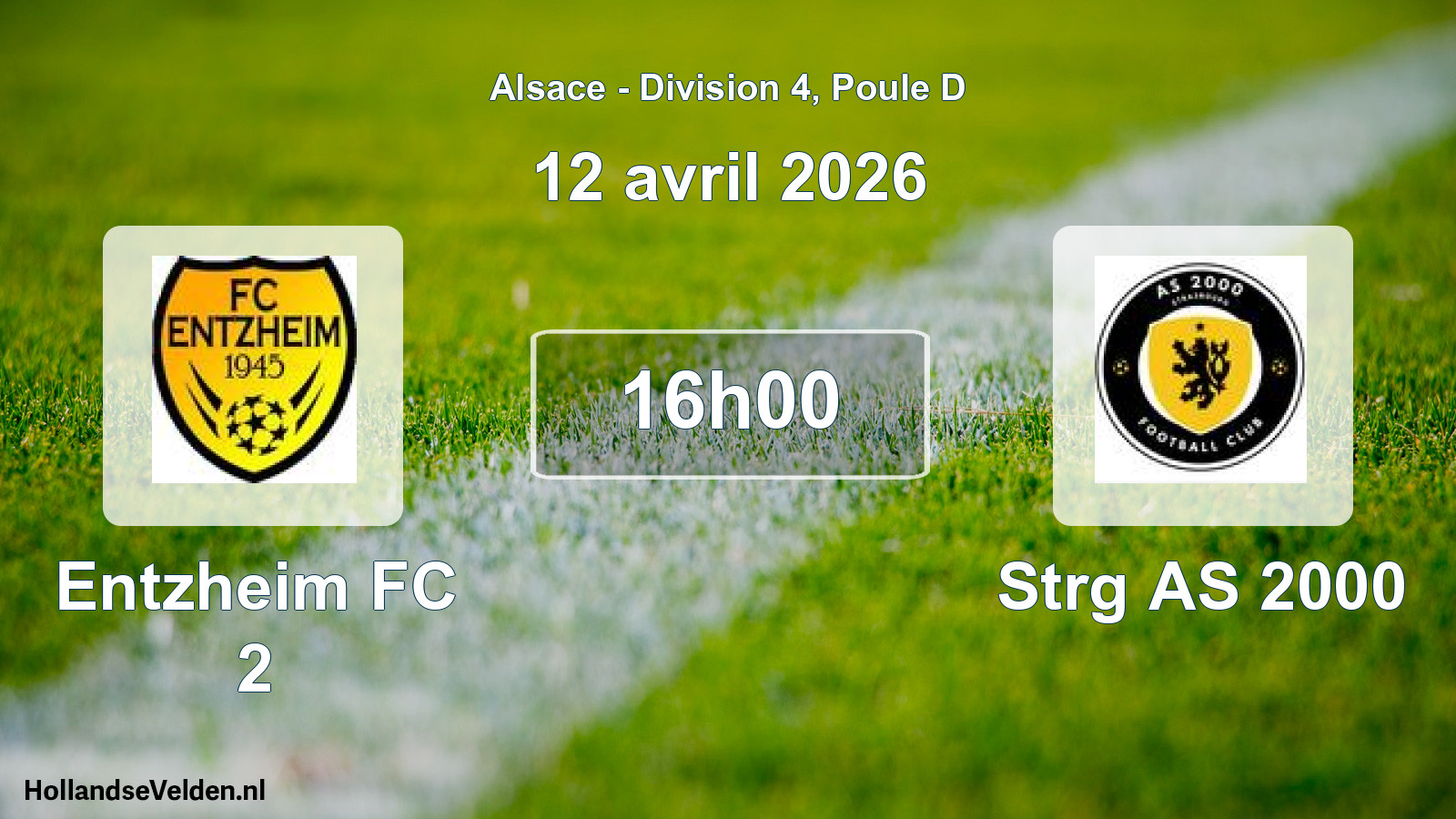 Scheduled Match: Entzheim FC 2 - Strg AS 2000 (12 April 2026)