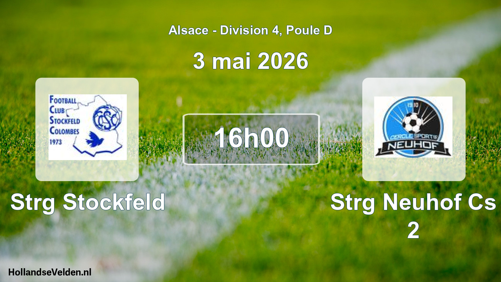 Geplande wedstrijd: Strg Stockfeld - Strg Neuhof Cs 2 (3 mei 2026)