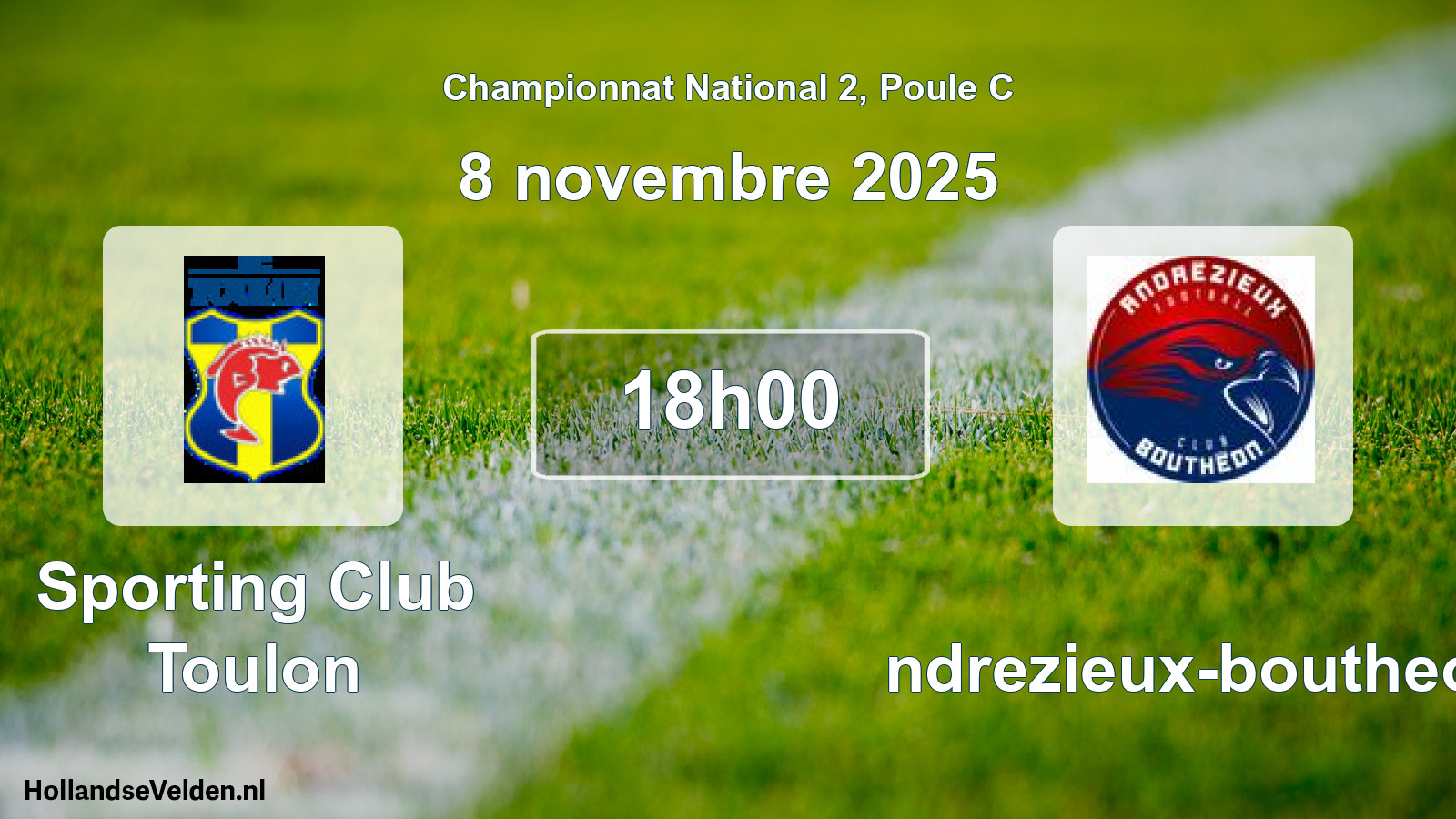 Scheduled Match: Sporting Club Toulon - Andrezieux-boutheon (8 November 2025)