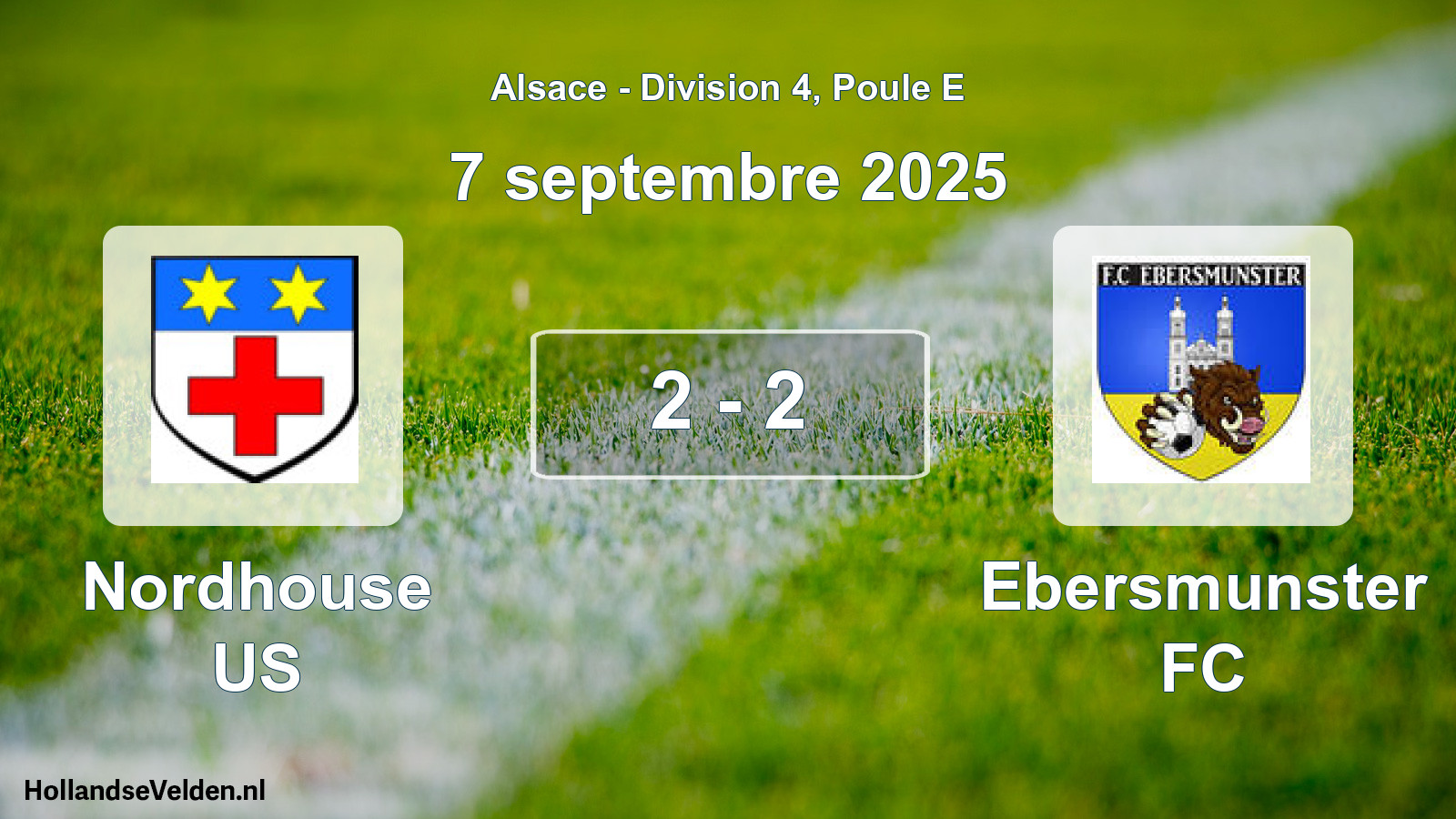 Gespeelde wedstrijd: Nordhouse US - Ebersmunster FC 2 - 2 (7 september 2025)