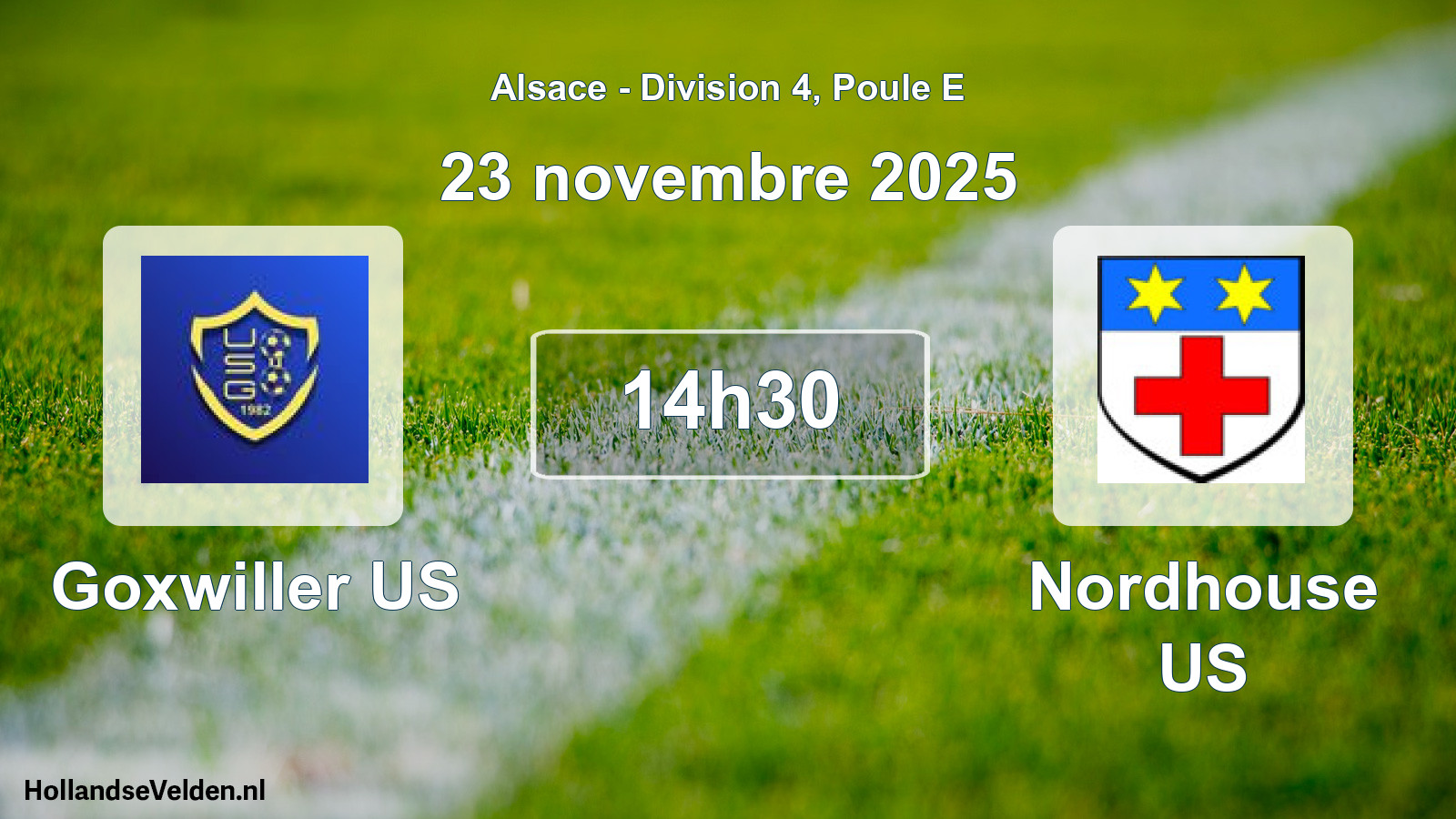 Scheduled Match: Goxwiller US - Nordhouse US (23 November 2025)