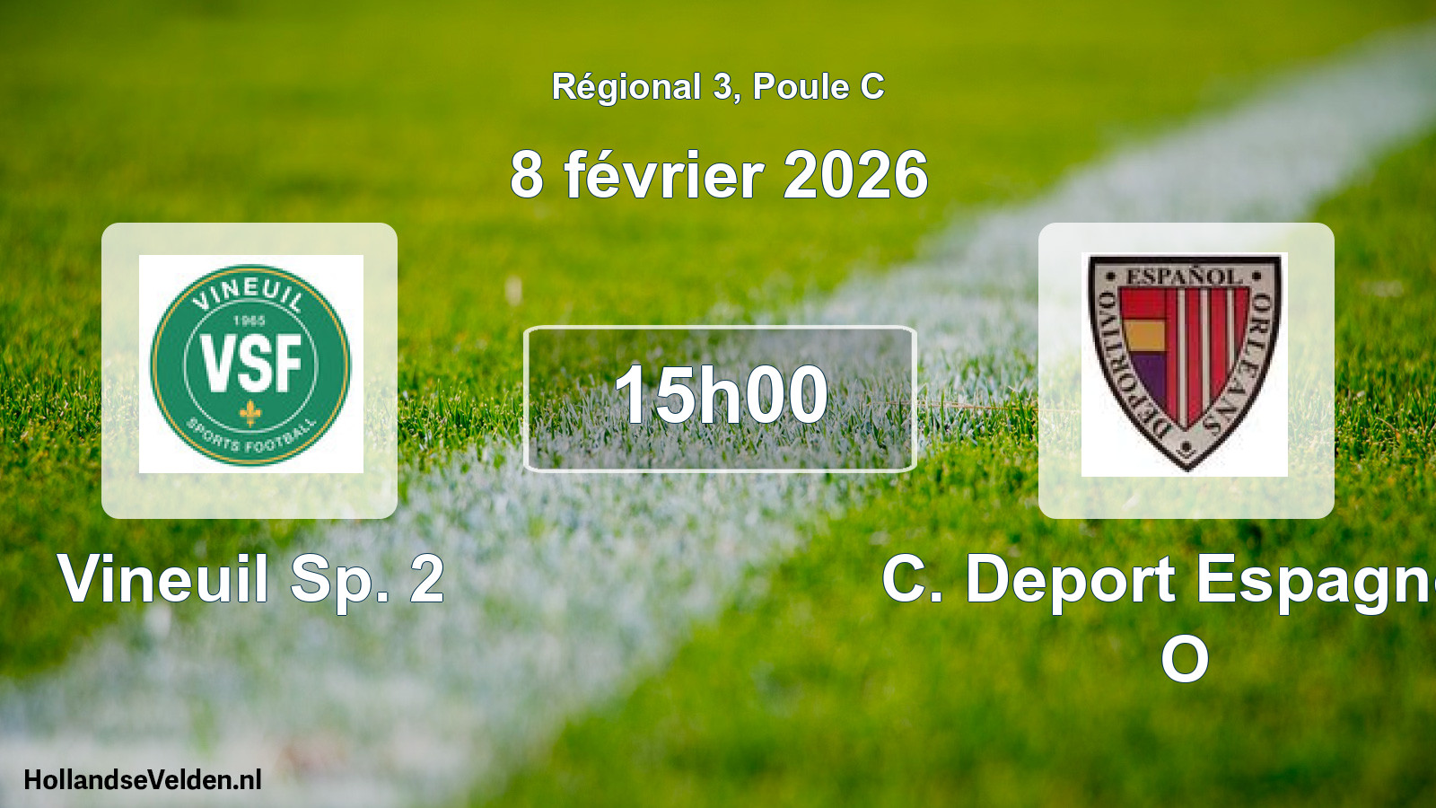 Geplande wedstrijd: Vineuil Sp. 2 - C. Deport Espagnol O (8 février 2026)