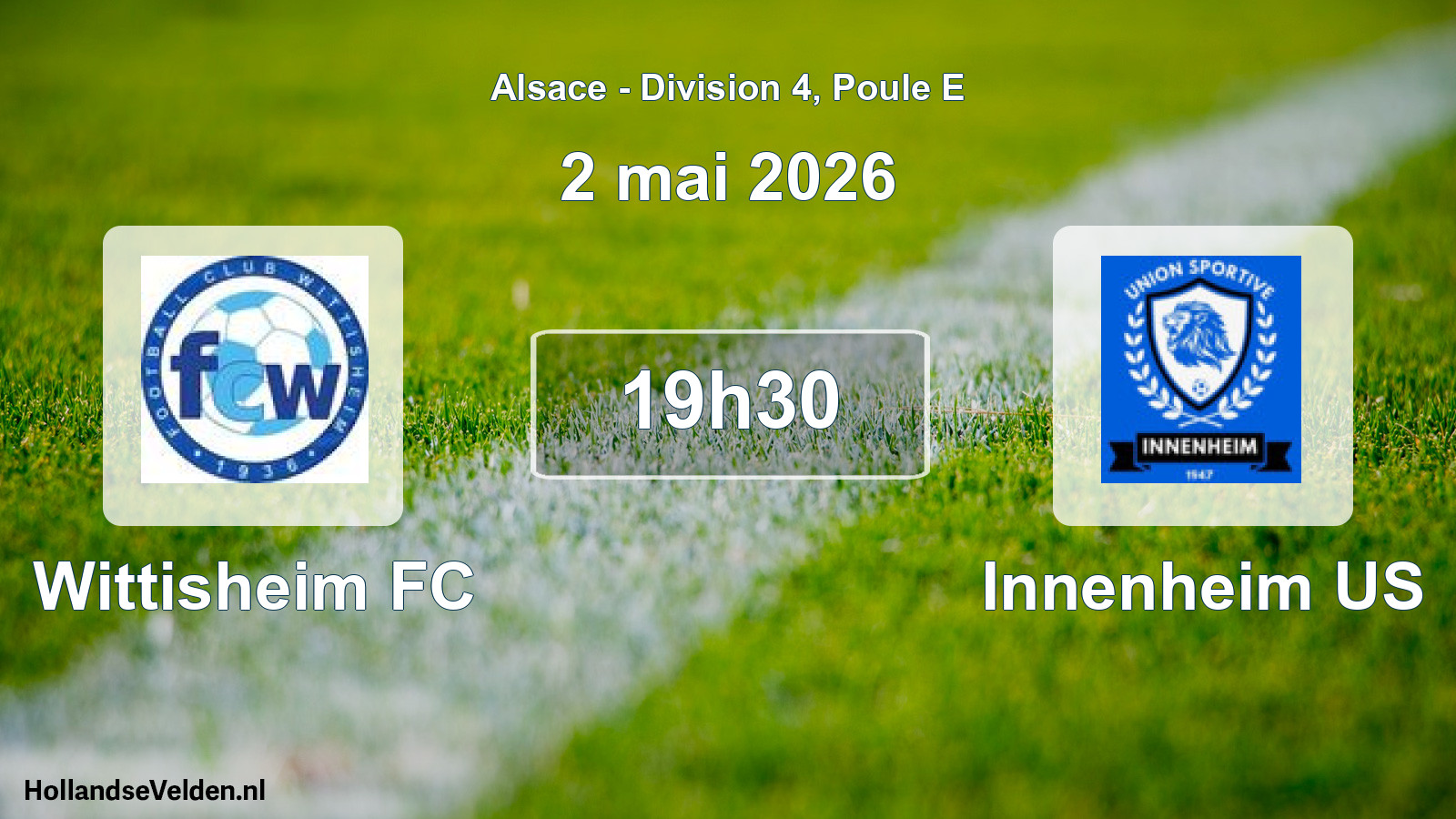Scheduled Match: Wittisheim FC - Innenheim US (2 May 2026)