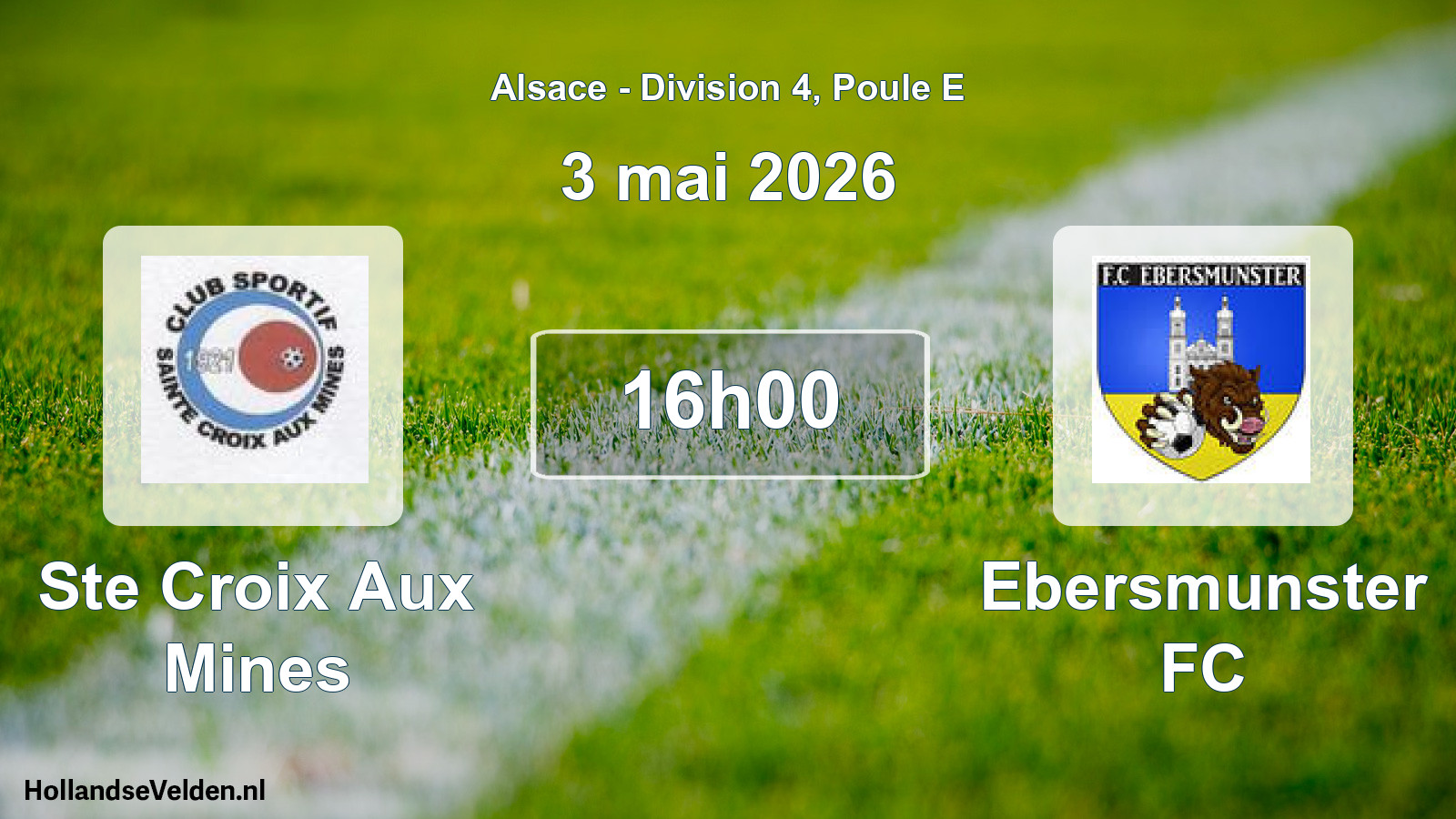 Scheduled Match: Ste Croix Aux Mines - Ebersmunster FC (3 May 2026)
