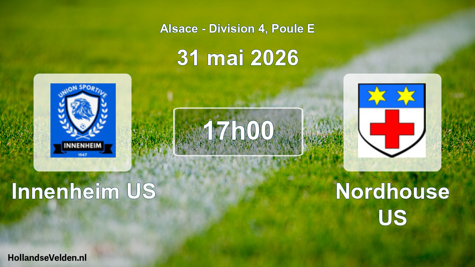 Scheduled Match: Innenheim US - Nordhouse US (31 May 2026)