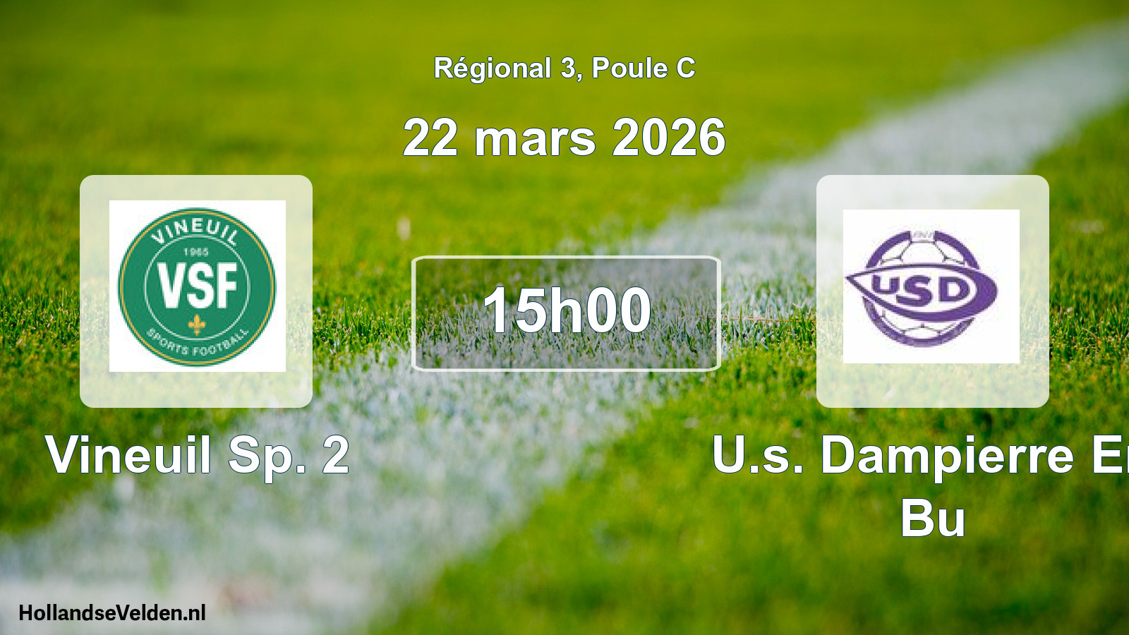 Scheduled Match: Vineuil Sp. 2 - U.s. Dampierre En Bu (22 March 2026)