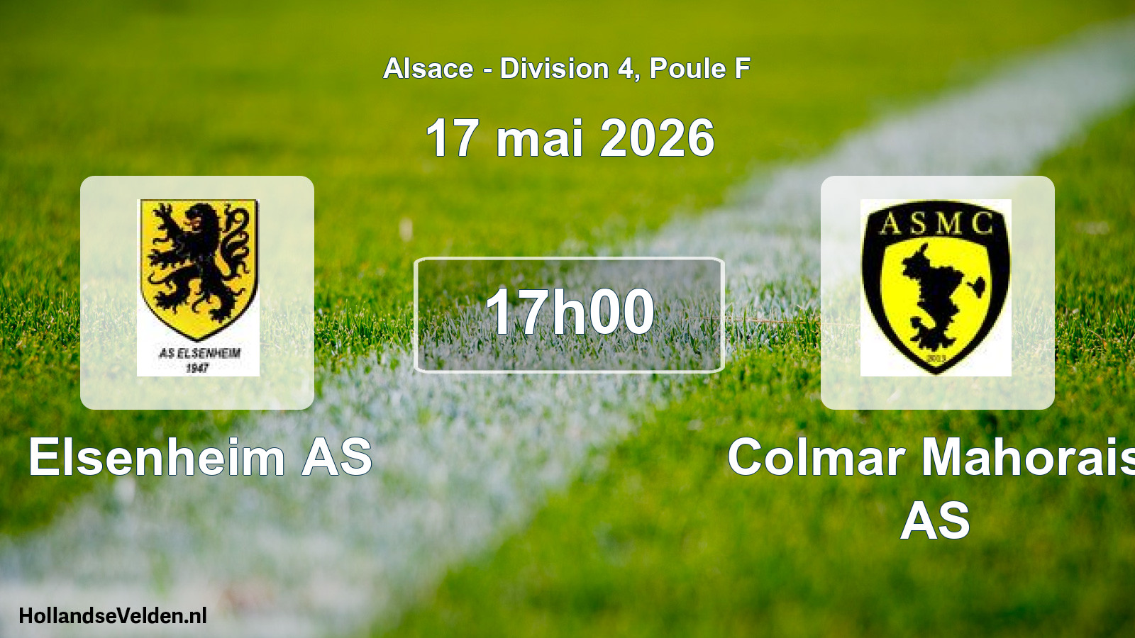 Scheduled Match: Elsenheim AS - Colmar Mahorais AS (17 May 2026)