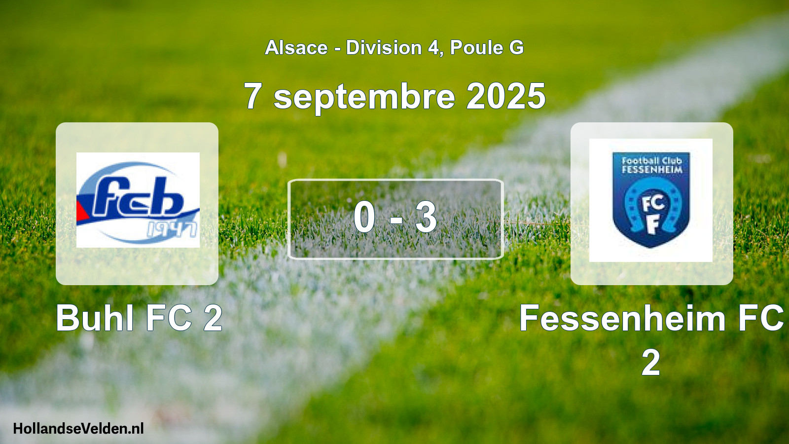 Gespeelde wedstrijd: Buhl FC 2 - Fessenheim FC 2 0 - 3 (7 september 2025)